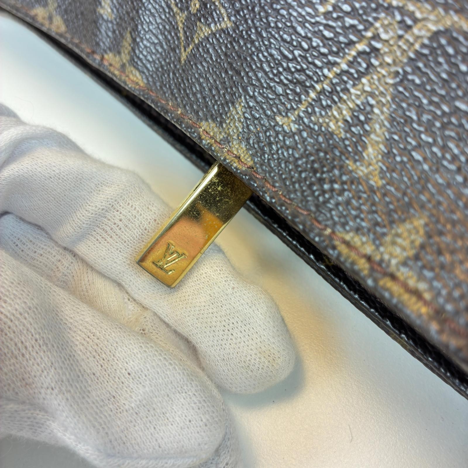 LOUIS VUITTON Trotter Shoulder Bag M51240 Monogram canvas Brown