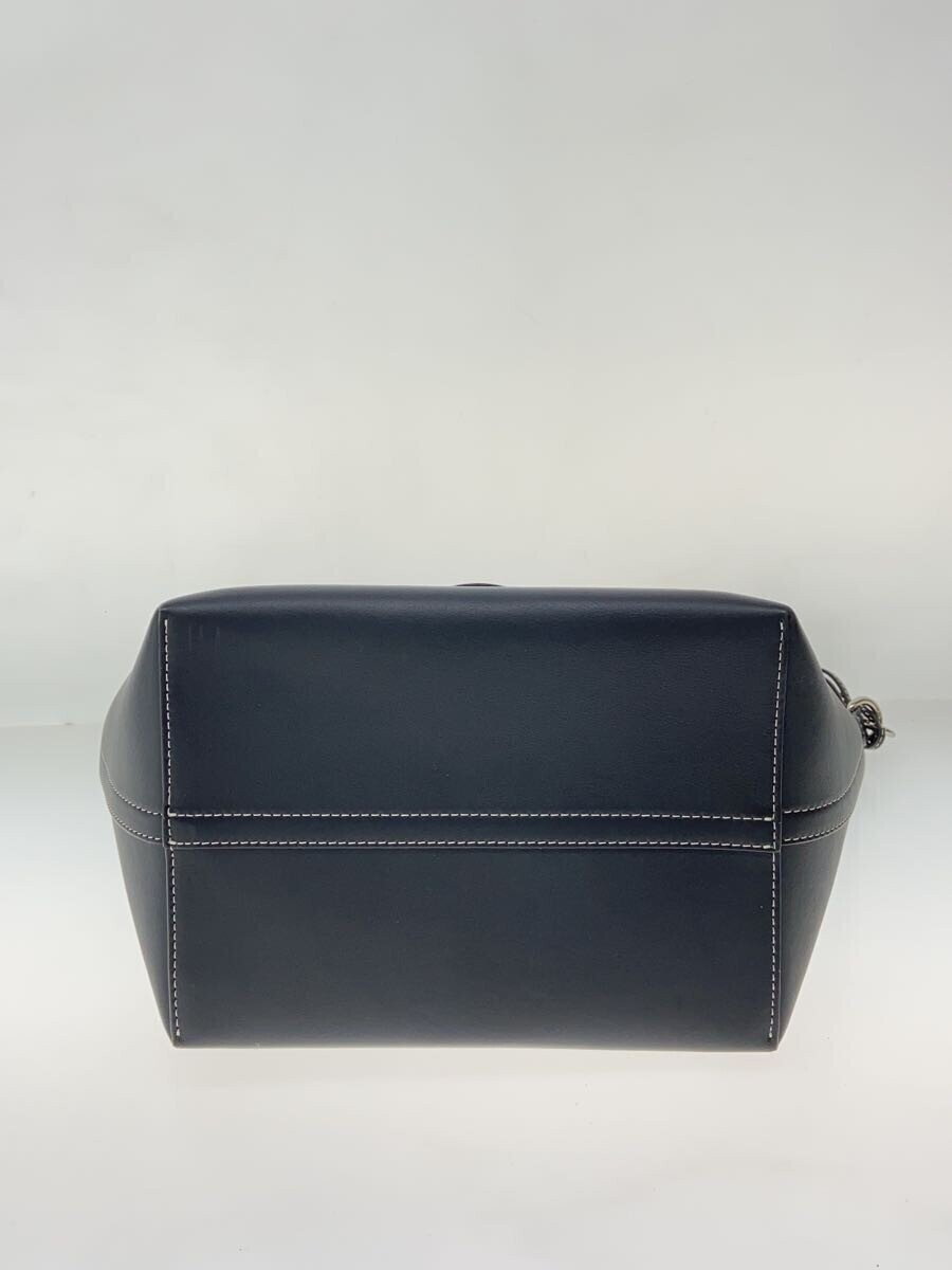 BURBERRY Shoulder Bag Black Leather 2way Authentic From Japan