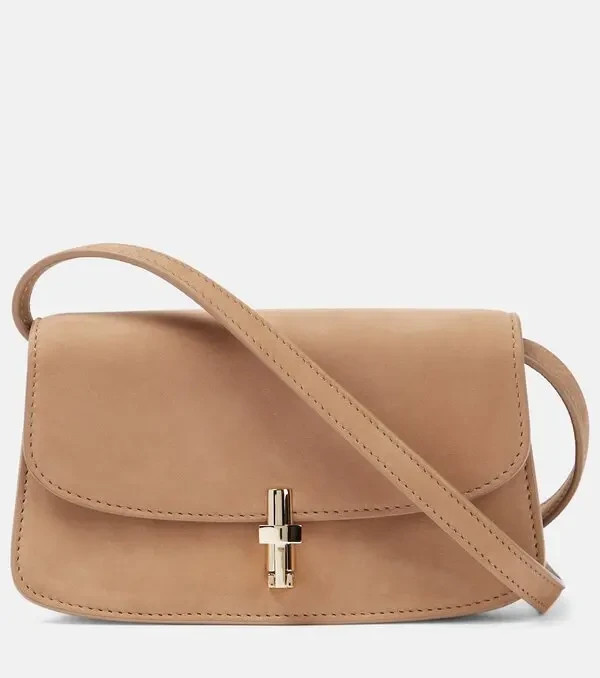 The Row Nubuck E/W Sofia Crossbody Tundra Shoulder Bag $2990
