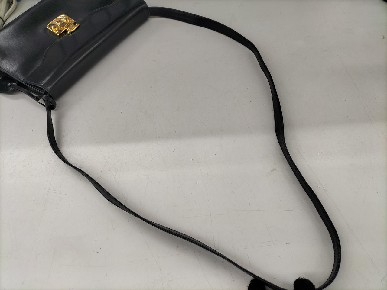 GUCCI Navy Shoulder Bag 10.8 inch