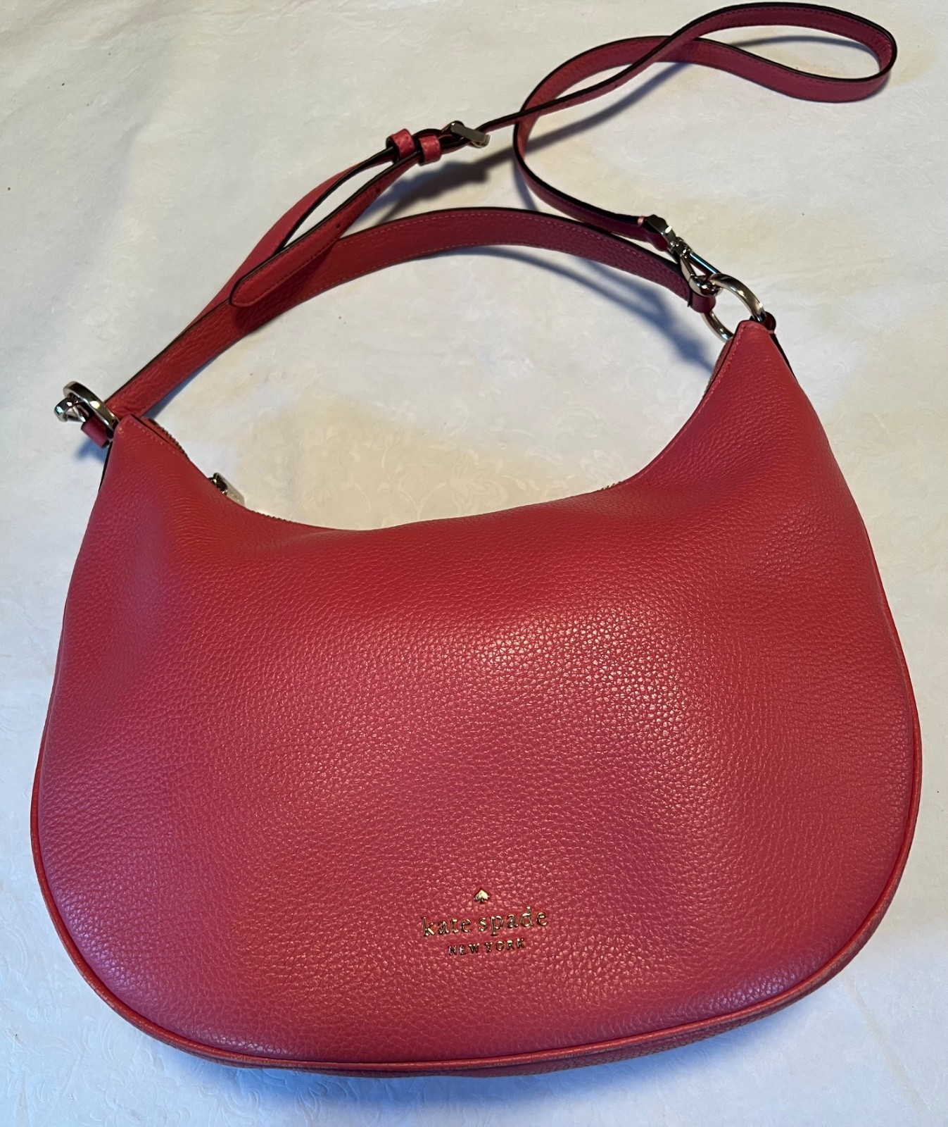 Kate Spade New York Weston Shoulder Bag in a Rosey Pink Pebbled Leather