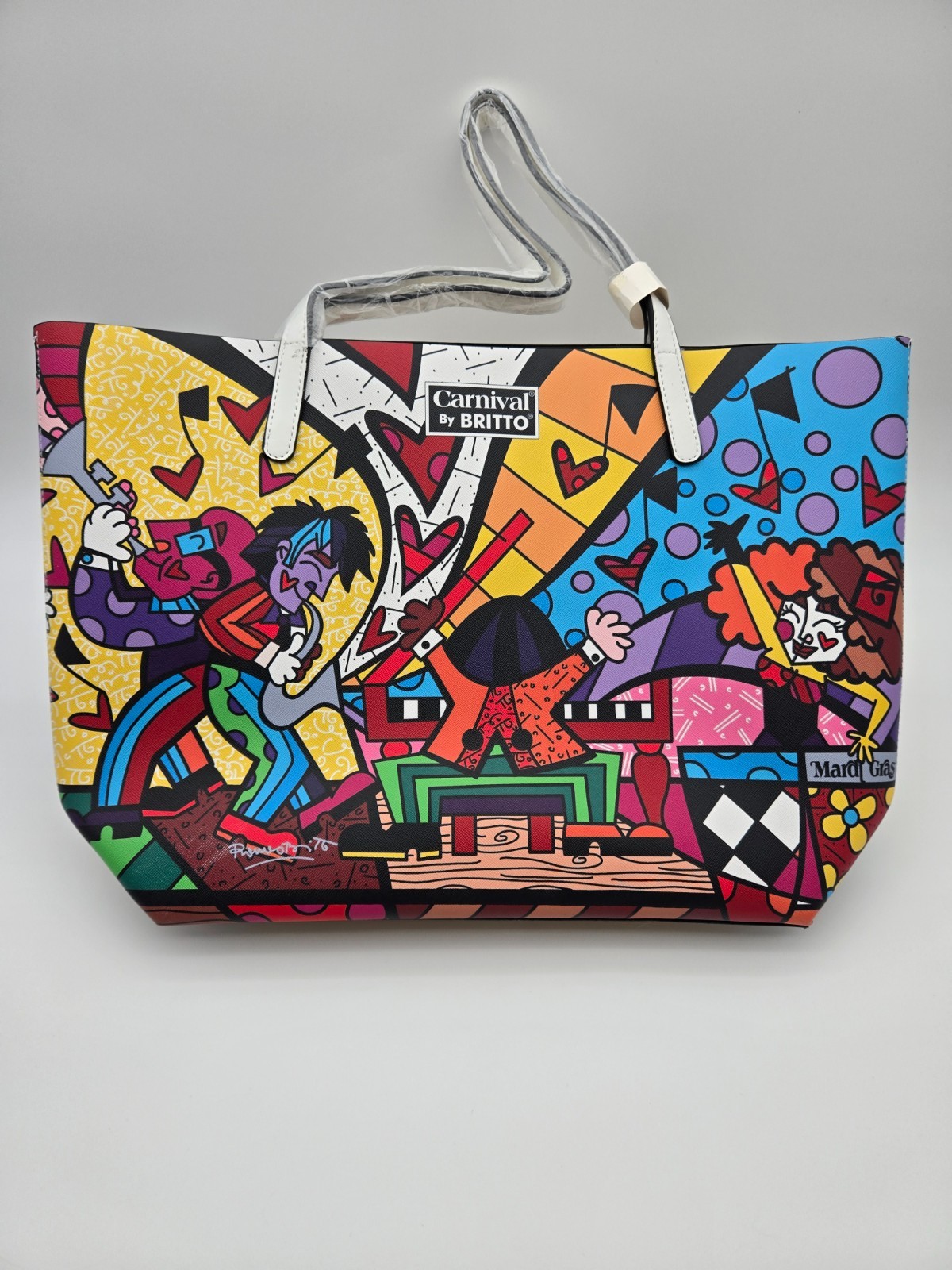 Romero Britto Music II Limited Edition Tote Carnival by Britto Art NWT Rare