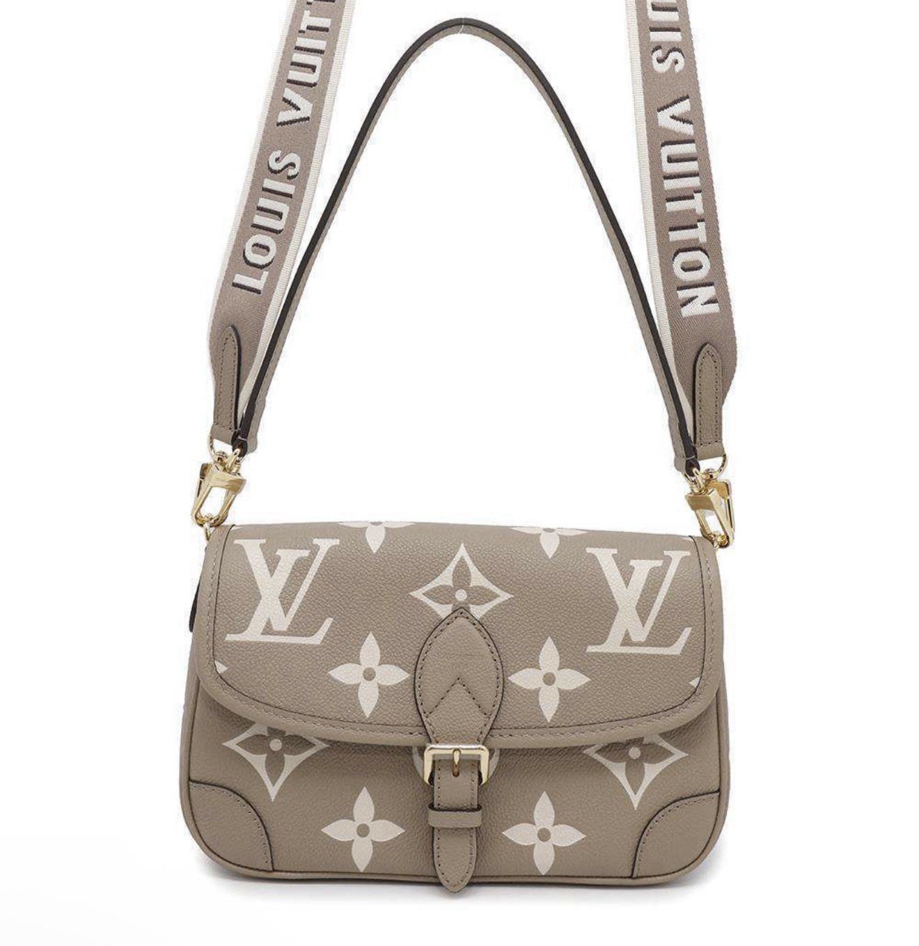 Louis Vuitton Diane Bicolor Monogram Empreinte Leather Shoulder Bag M46386