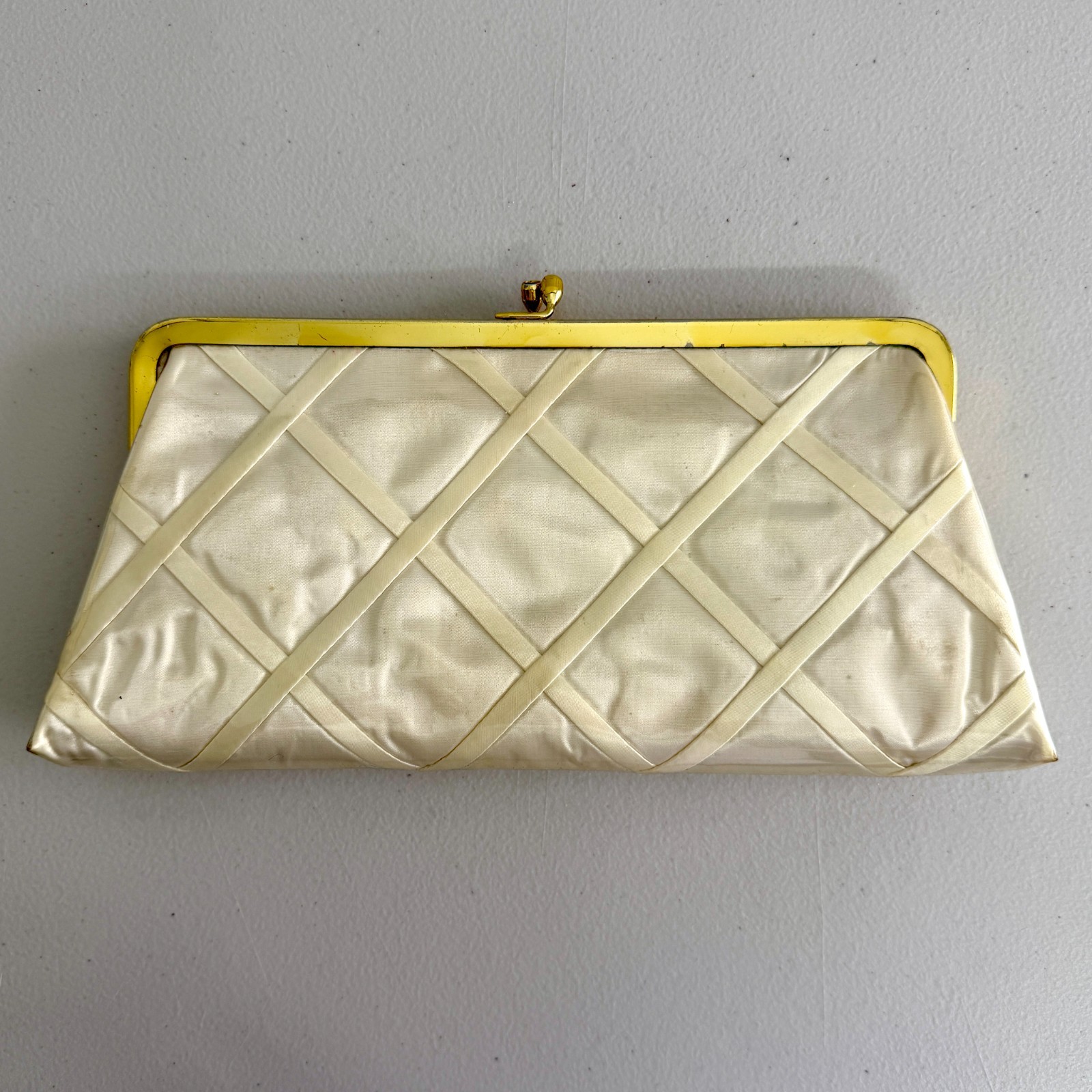Vintage Vinyl Plastic Clutch Purse Lot 5 Mid Century Evening Handbags