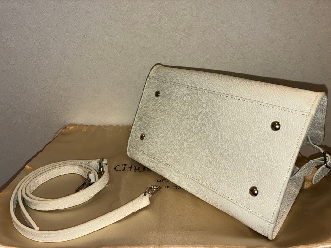 The Row Margaux-style 2 way Leather Mini Boston Bag with shoulder strap Mint