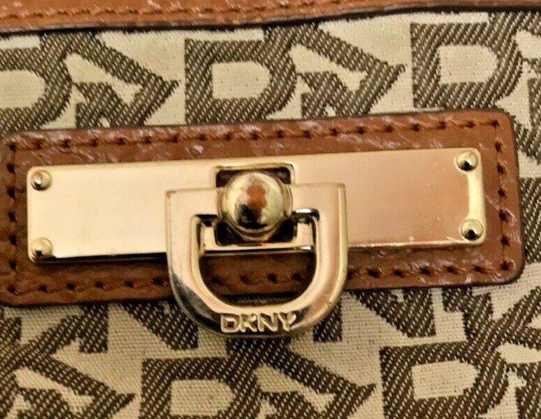 DNYK Signature Cross Body Shoulder Bag 11″ H x 11 1/2″ W x 4″ D