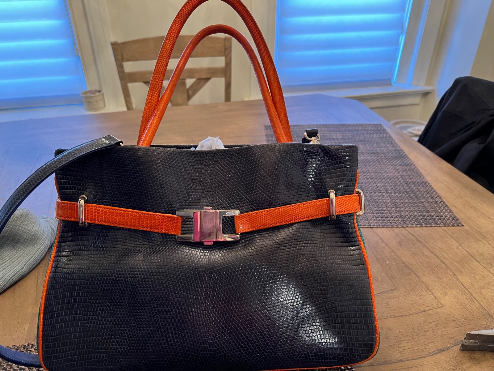 Lana Marks positano lizard bag. 15 in tote.