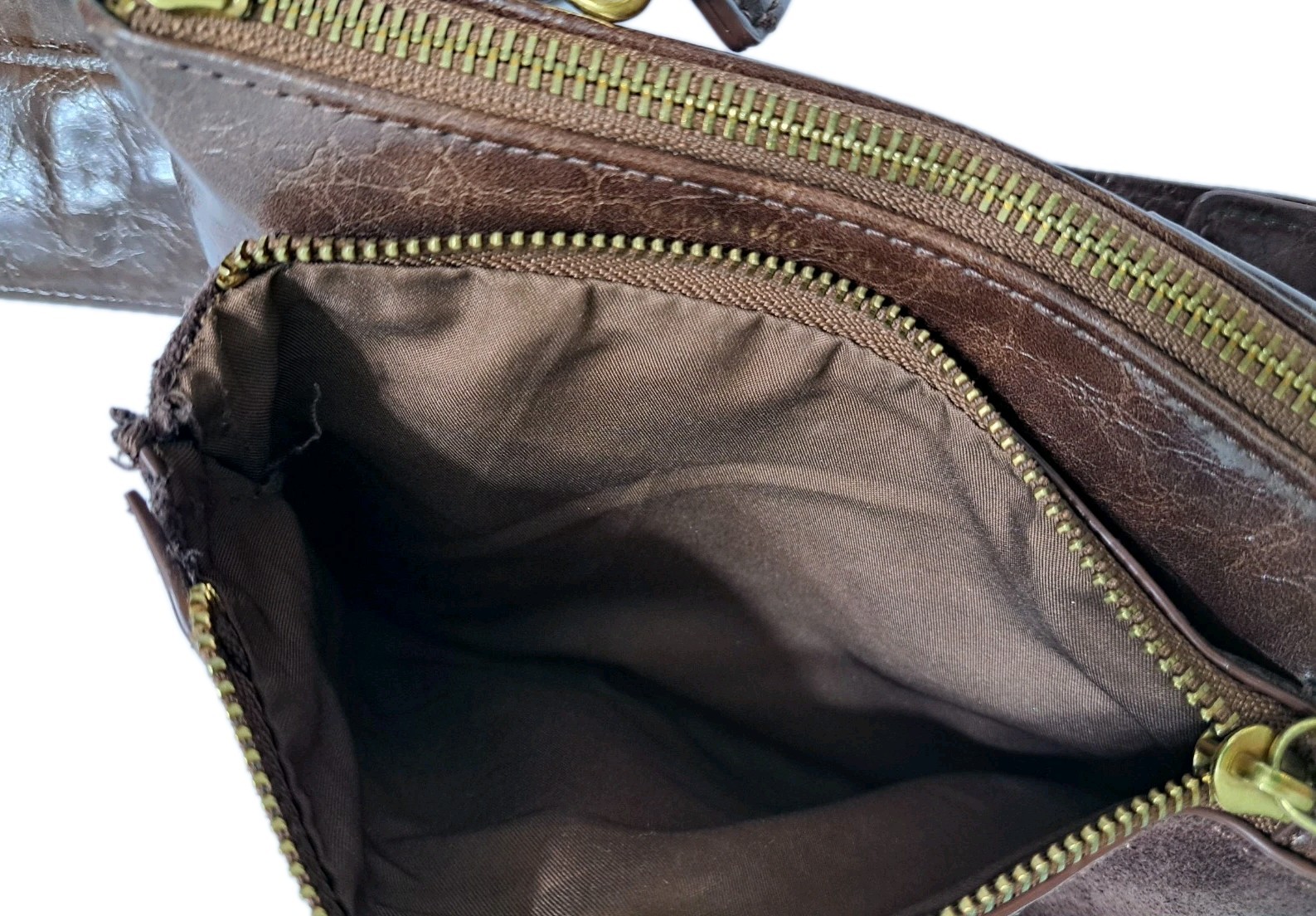 Anthropologie Brown Tortoise Bette Vegan Leather Crossbody Bag Purse Handbag