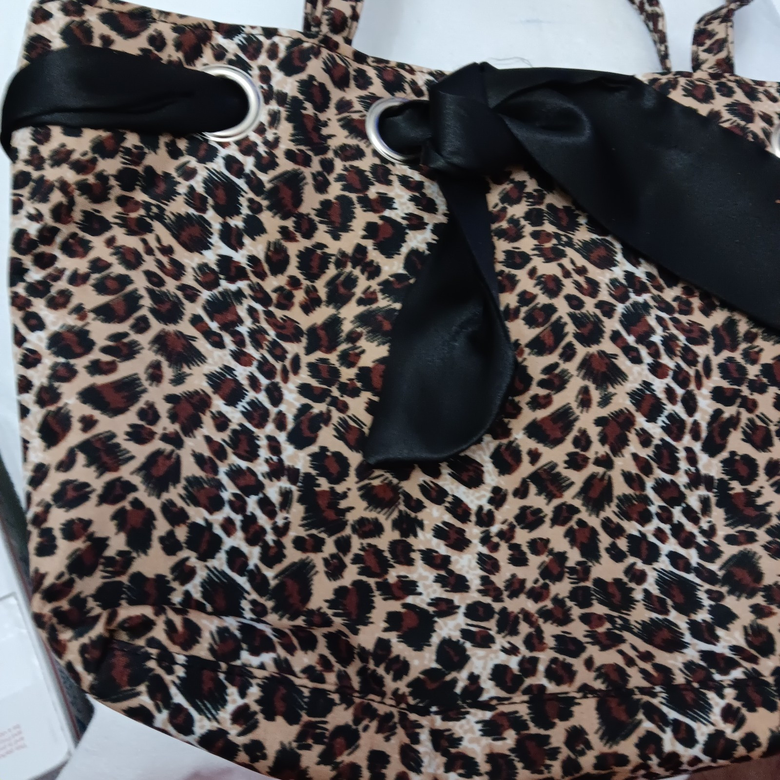 Rain Tech 100% Polyester Waterproof Leopard Print Handbag Purse 3 Department…