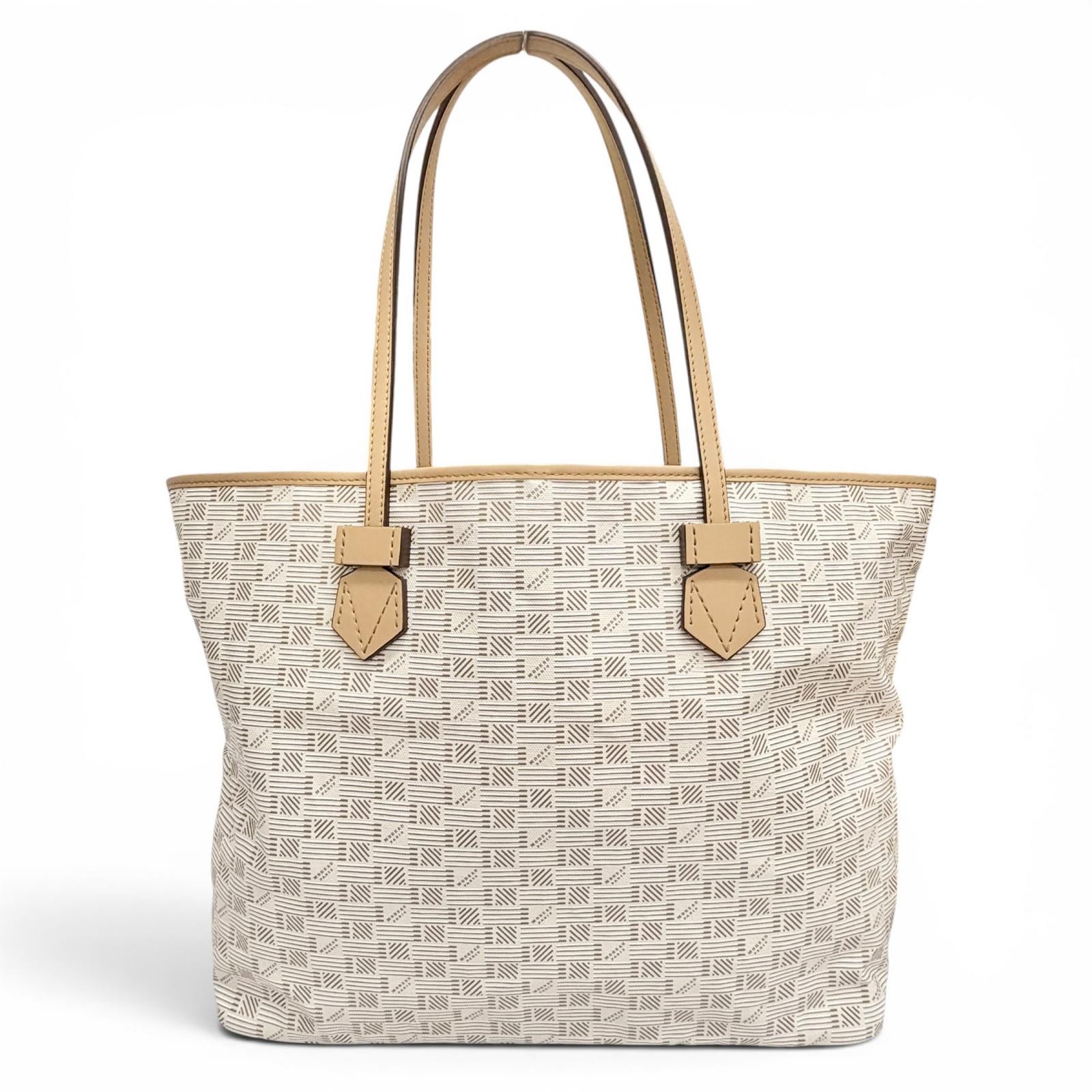 Great MOREAU PARIS Tote Bag Saint-Tropez GM beige Coated canvas Women
