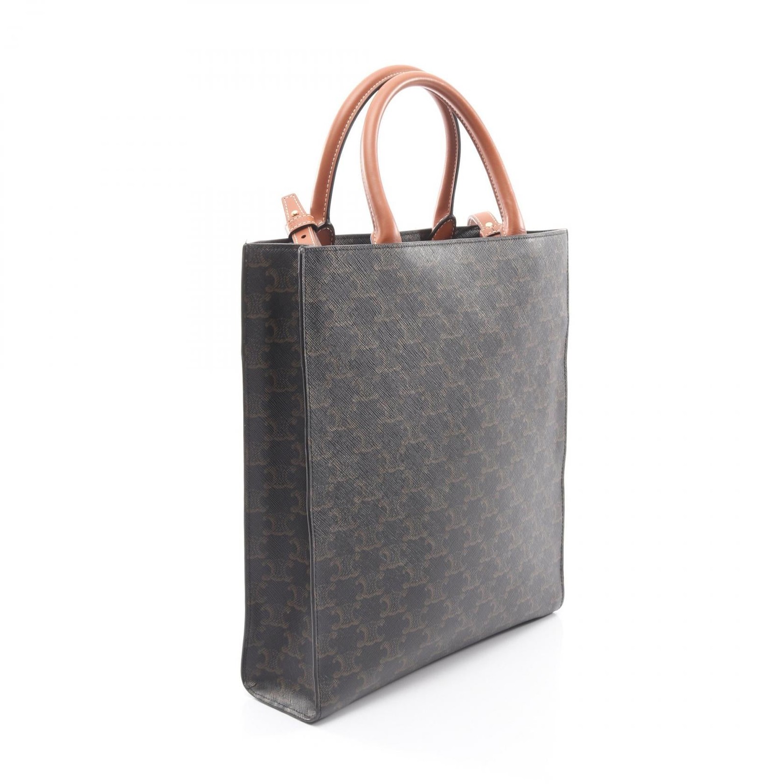 Celine Cabas Tote Bag Black PVC #RCB3227