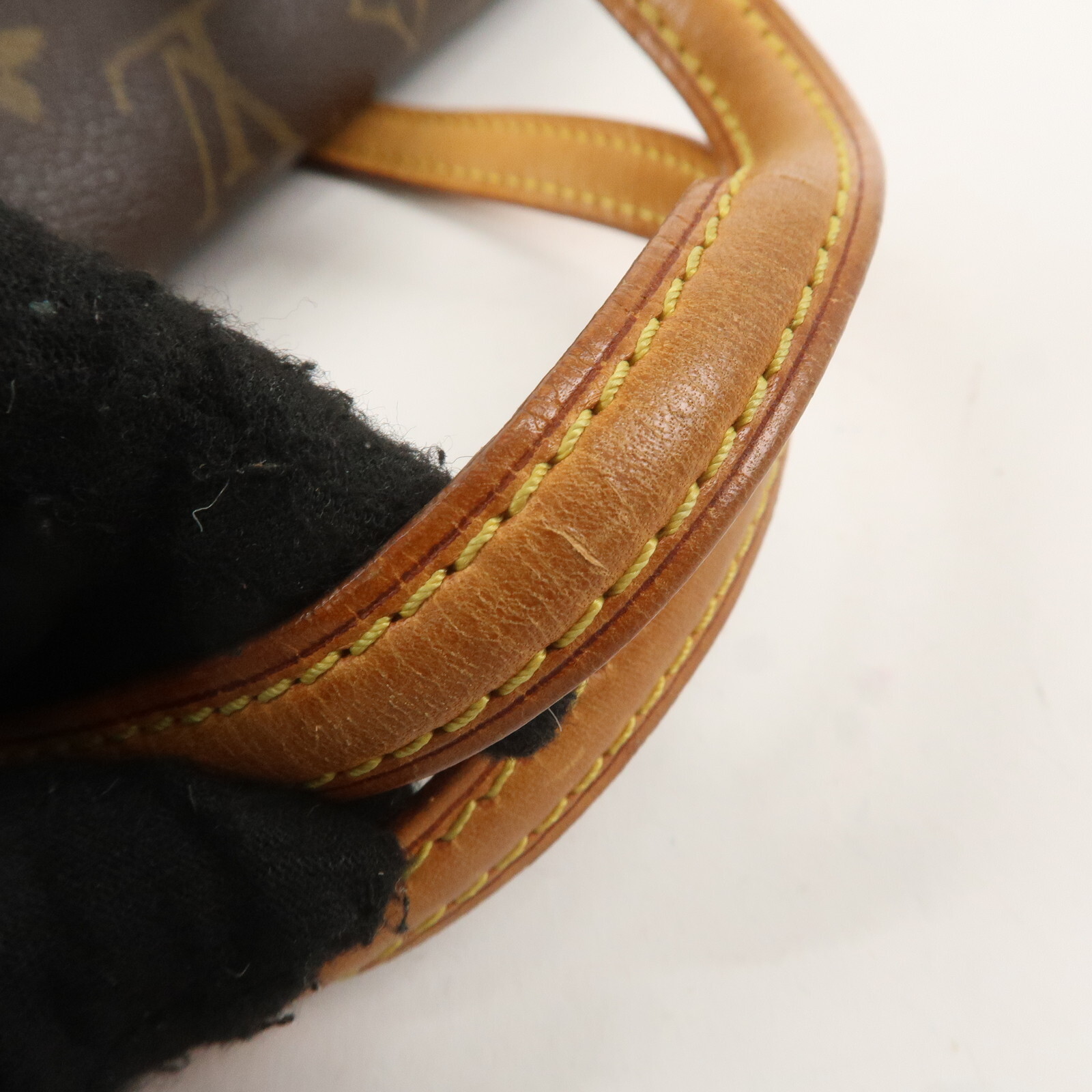 Louis Vuitton Monogram Sonatine Hand Bag Brown M51902 Auth Used