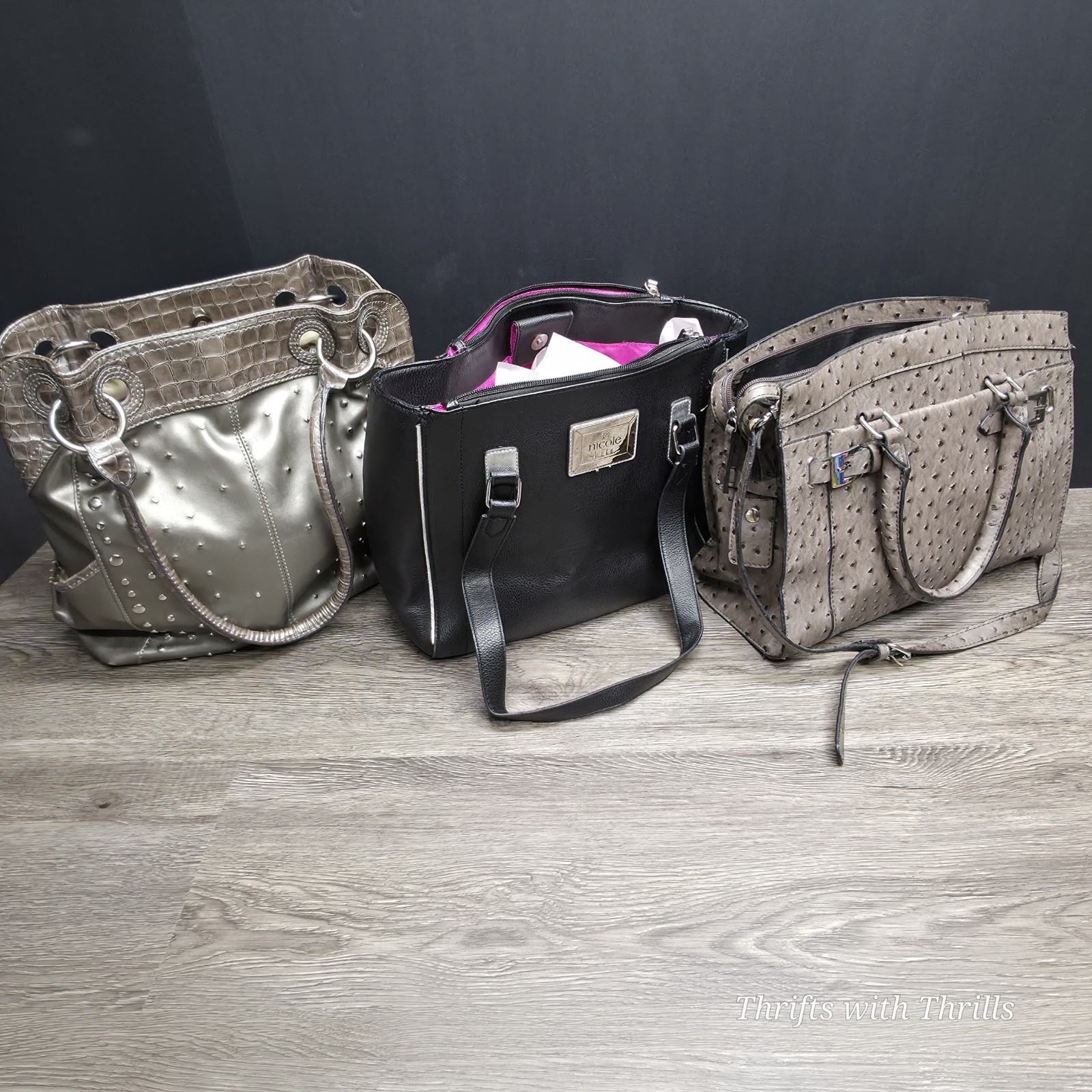 3 Women’s Shoulder Bags/Pocketbooks – Miller, Rossi, And More – 3 Bags One Price