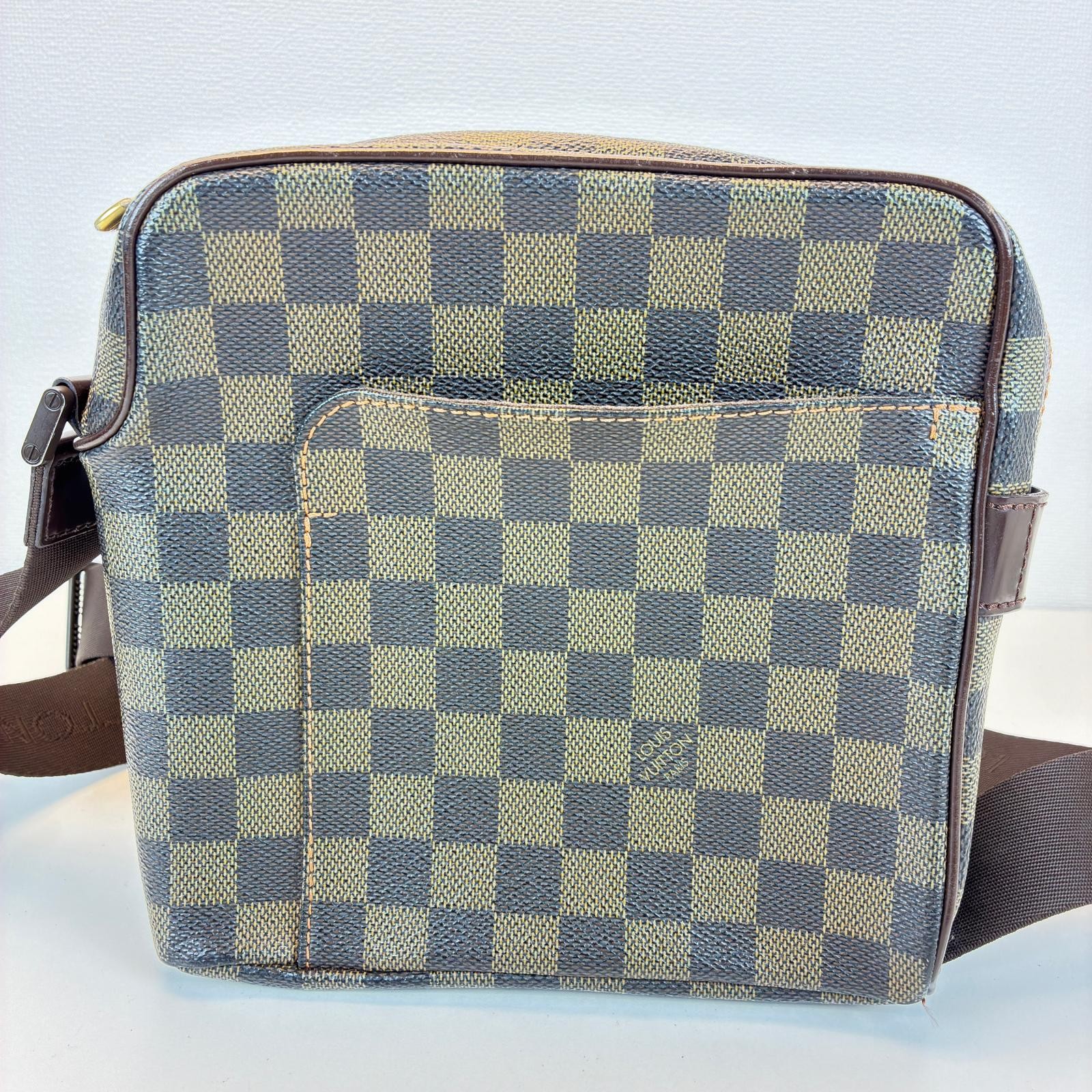 LOUIS VUITTON Olaf PM Shoulder Bag N41442 Damier canvas Brown