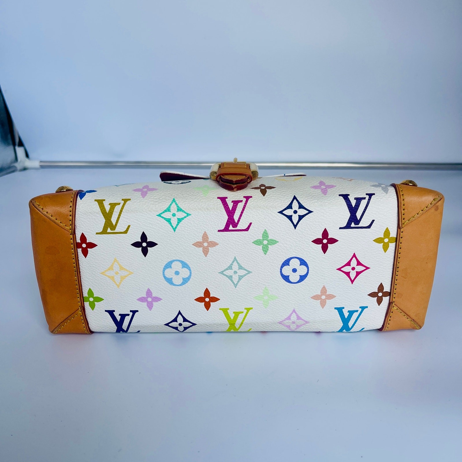 Louis Vuitton Takashi Murakami White Monogram Multicolor Eliza Shoulder Bag