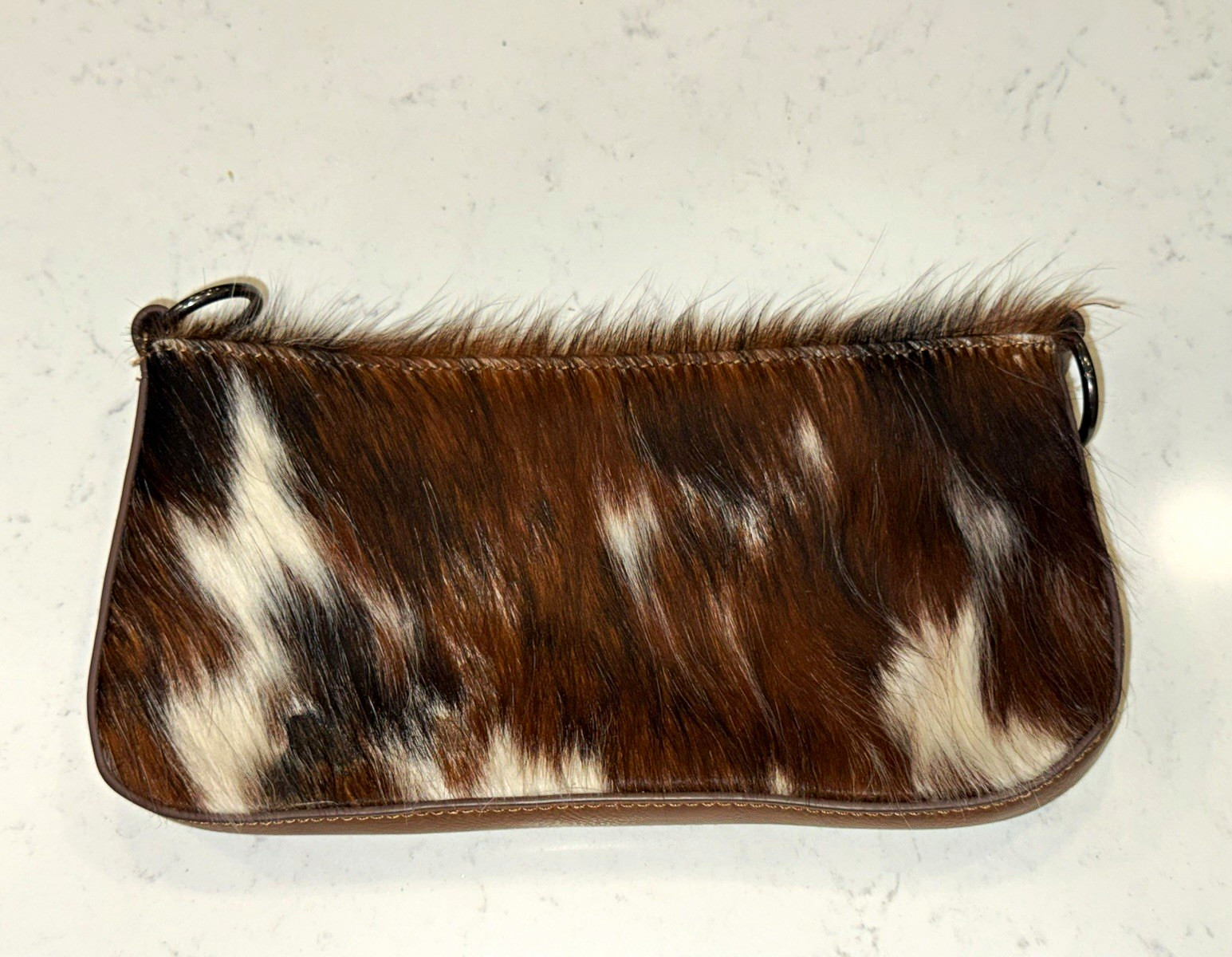 Catchfly Western Animal Print Pouch Bag Zip Lined Pockets