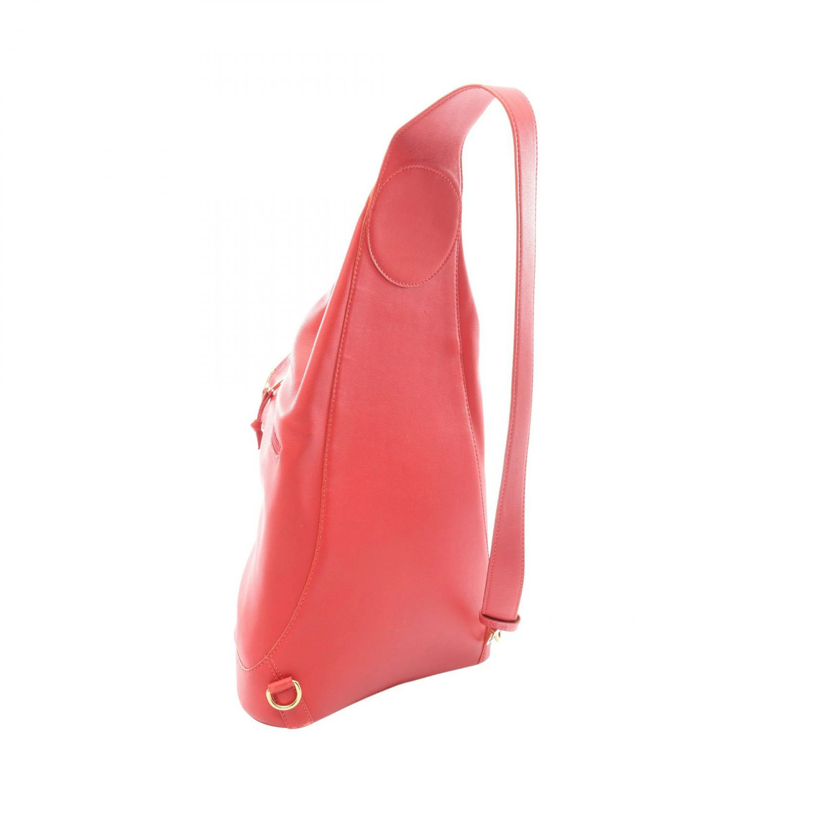 LOEWE Anton Backpack Red Leather W26cm x H46cm x D13cm Used