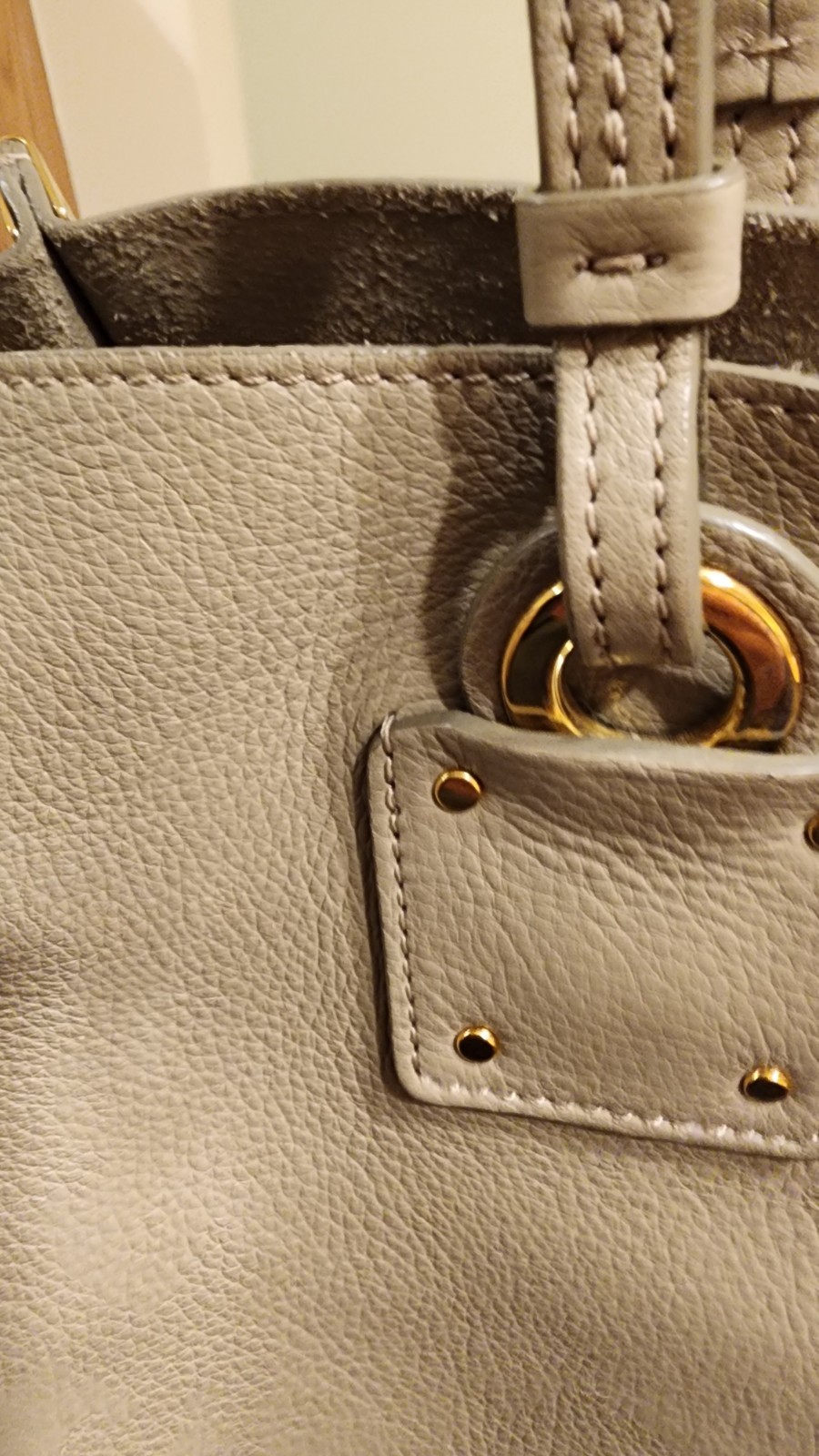 Chloe Medium Vick Tote bag smooth calfskin leather beige