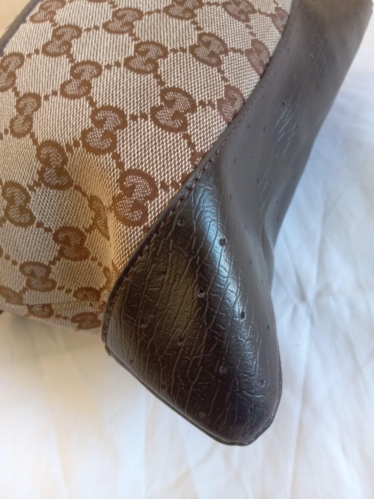 Gucci Brown Canvas Bag