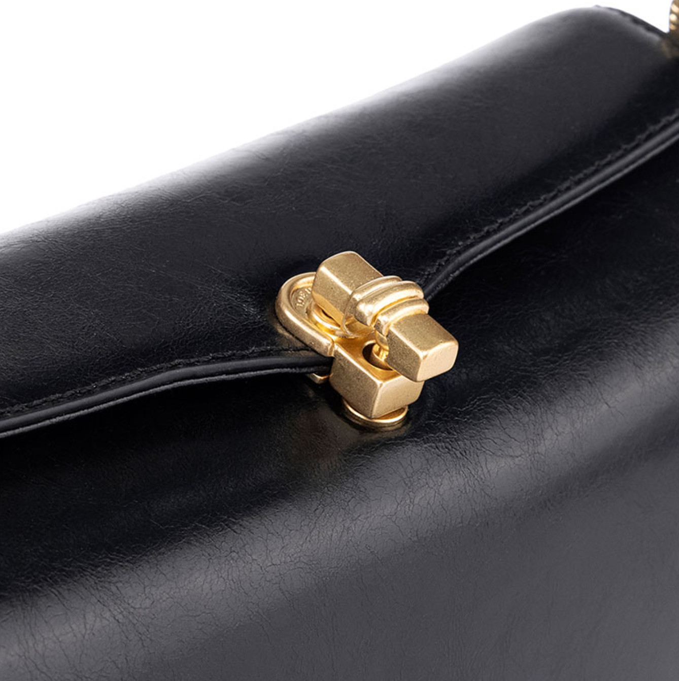 LOEUVRE Sac de Cle Medium_Black / Loeuvre shoulder bag