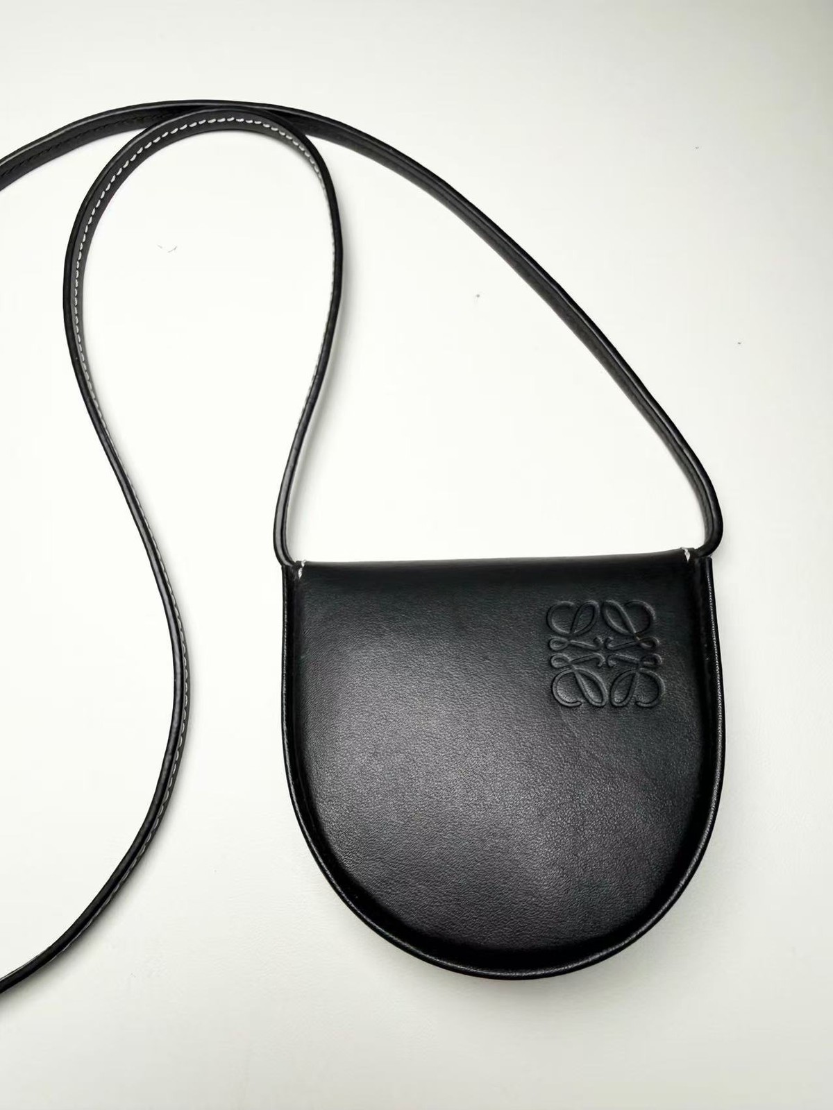 Loewe Mini Coin Pouch Black Calfskin Spain