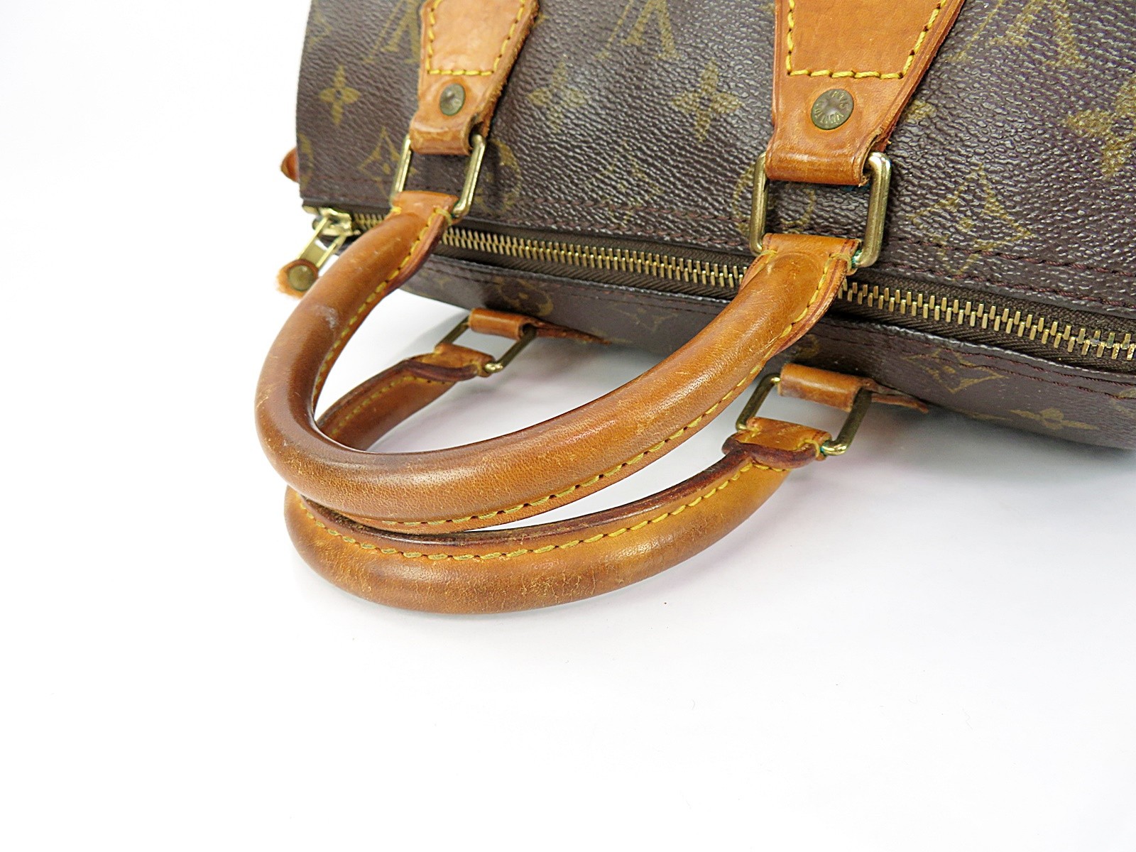 Authentic LOUIS VUITTON Speedy 25 Monogram Boston Handbag Purse #64201