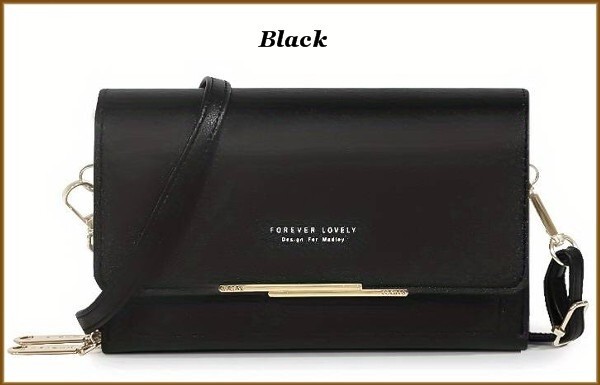 Forever Lovely Design For Marley Faux Leather Crossbody Shoulder Clutch Purse