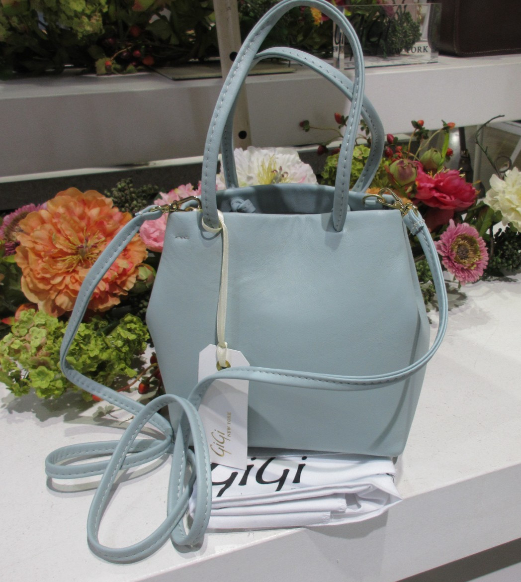 GiGi New York Sydney Mini Shopper Leather NWT List$175 Blue