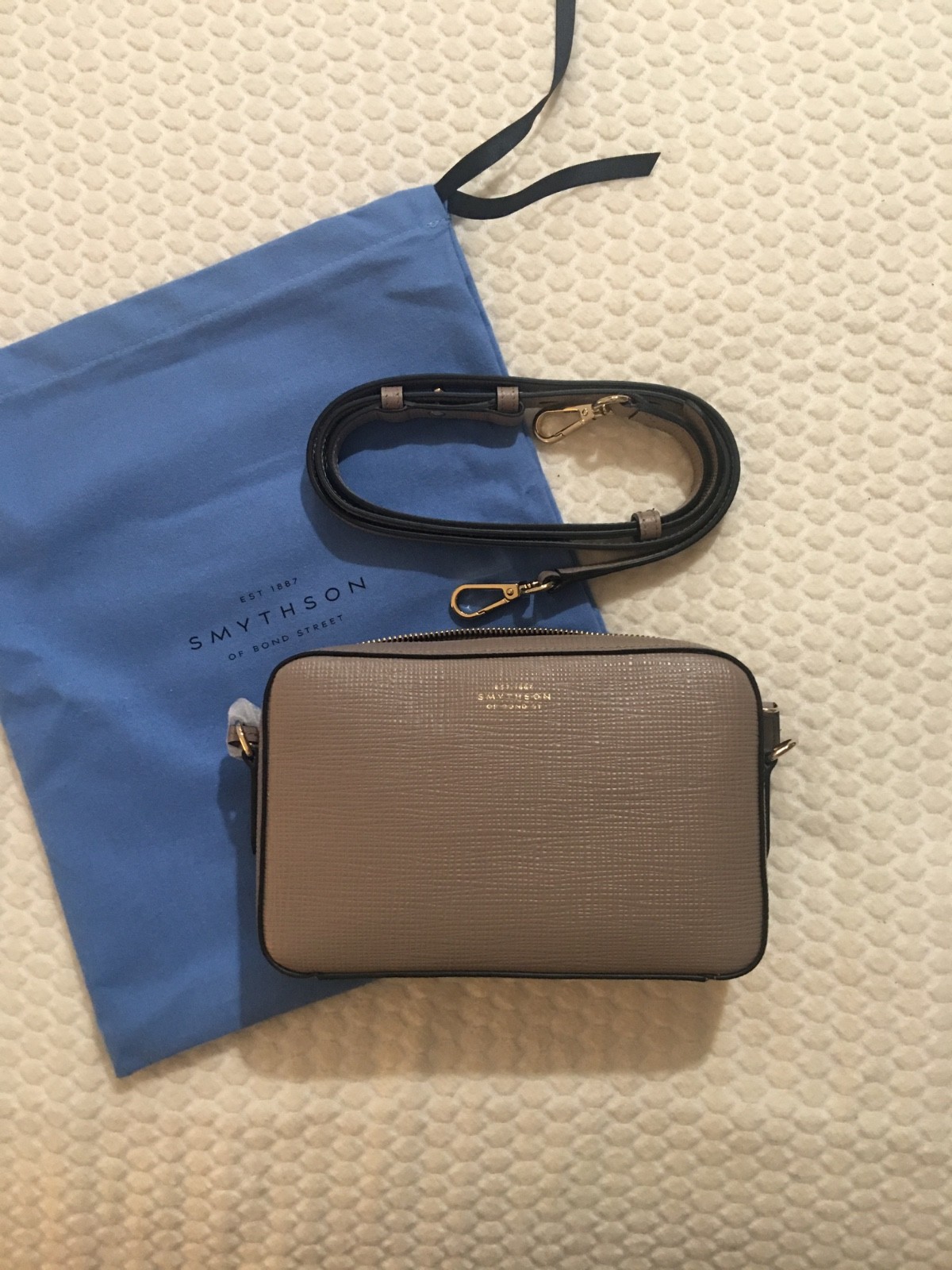 Smythson of bond street -Small Camera Bag in Panama