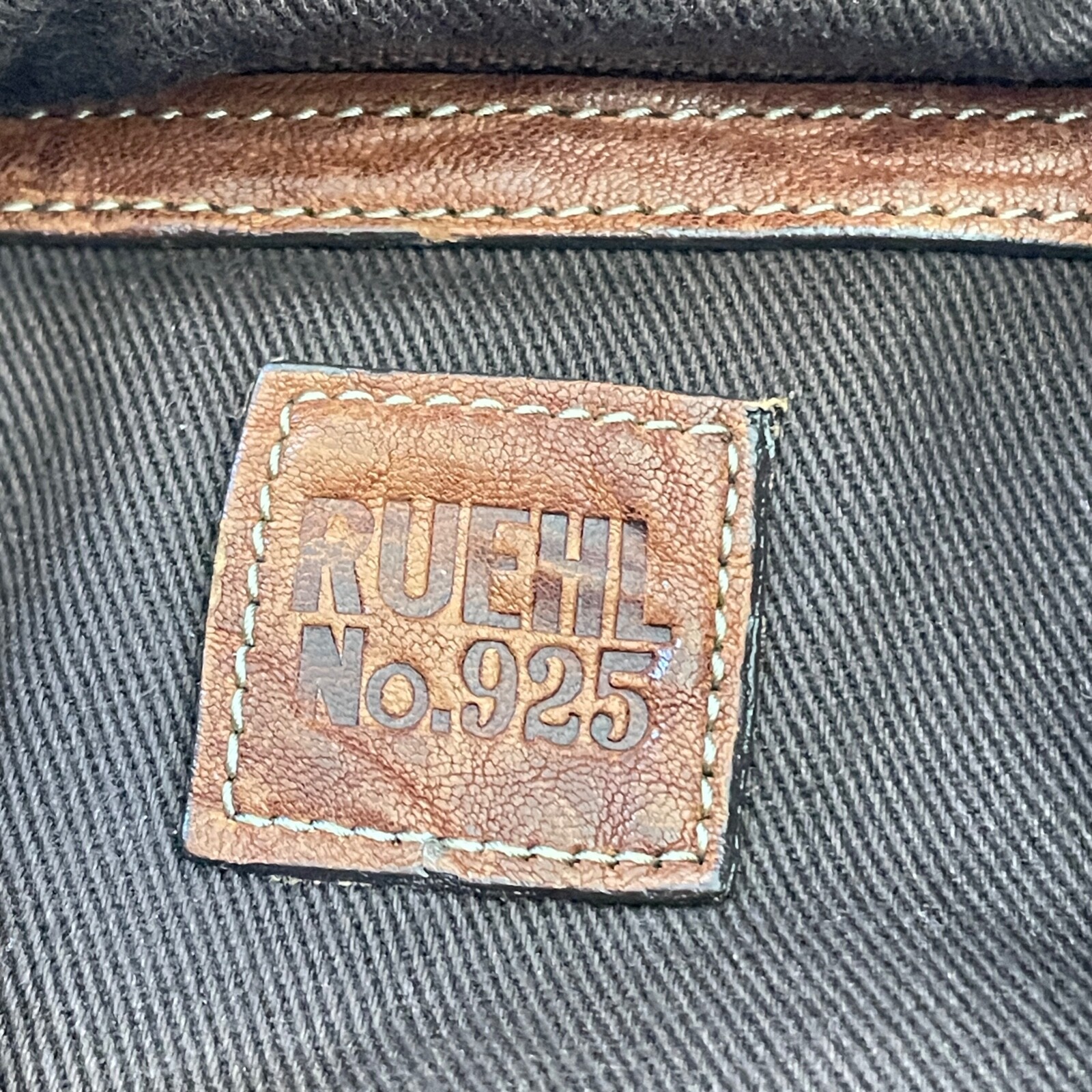Y2K RUEHL Shoulder Handbag Leather Tote Large Brown Soft Bag Half Moon Hobo Boho