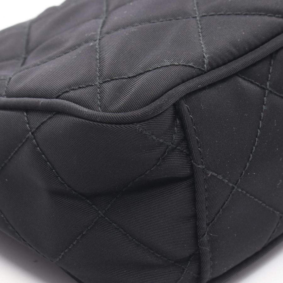 PRADA Bag: Quilted 2WAY Shoulder Bag 1BH026 Black W22.5H13D6cm w/strap;