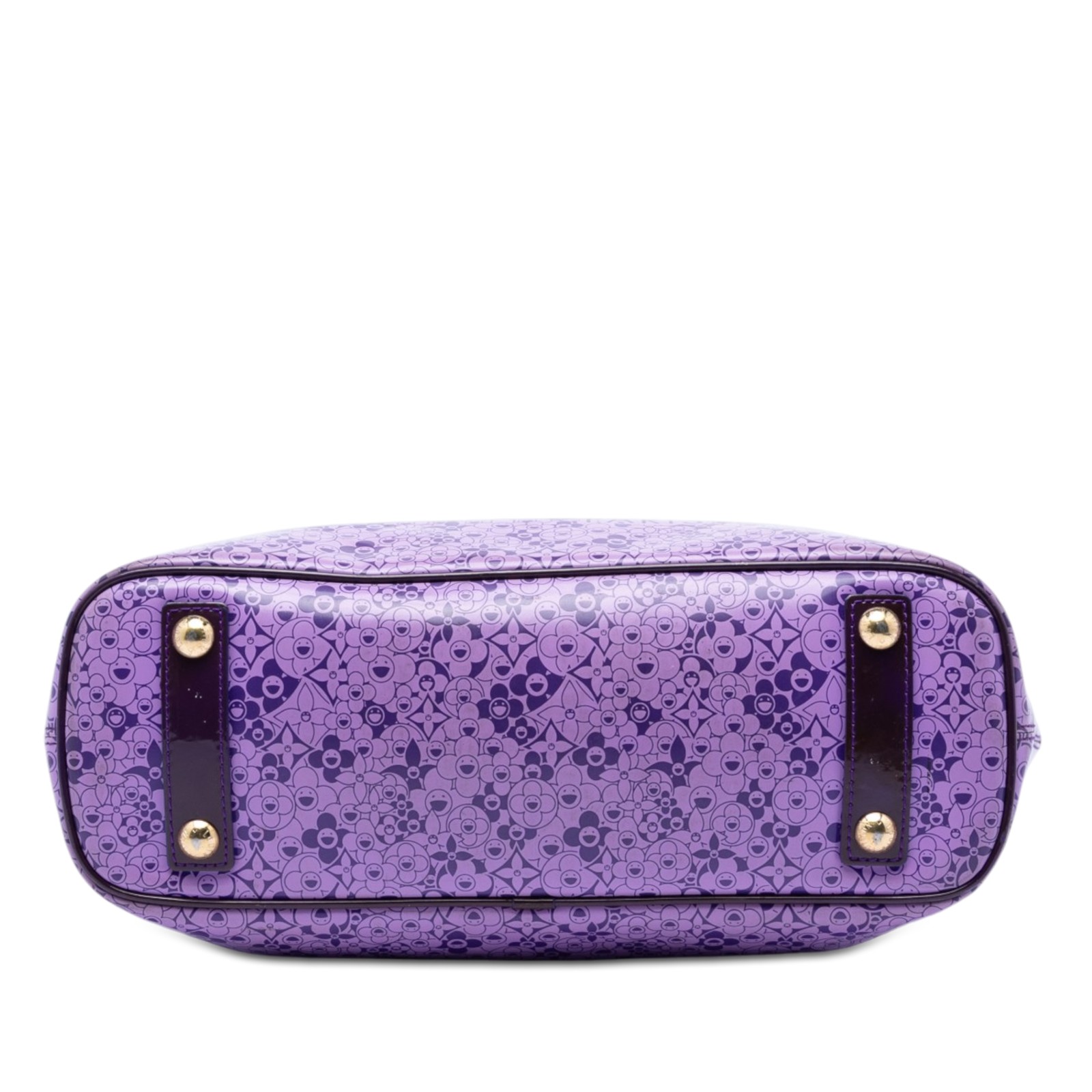 Louis Vuitton Takashi Murakami Coated Canvas Cosmic Blossom Tote PM Purple