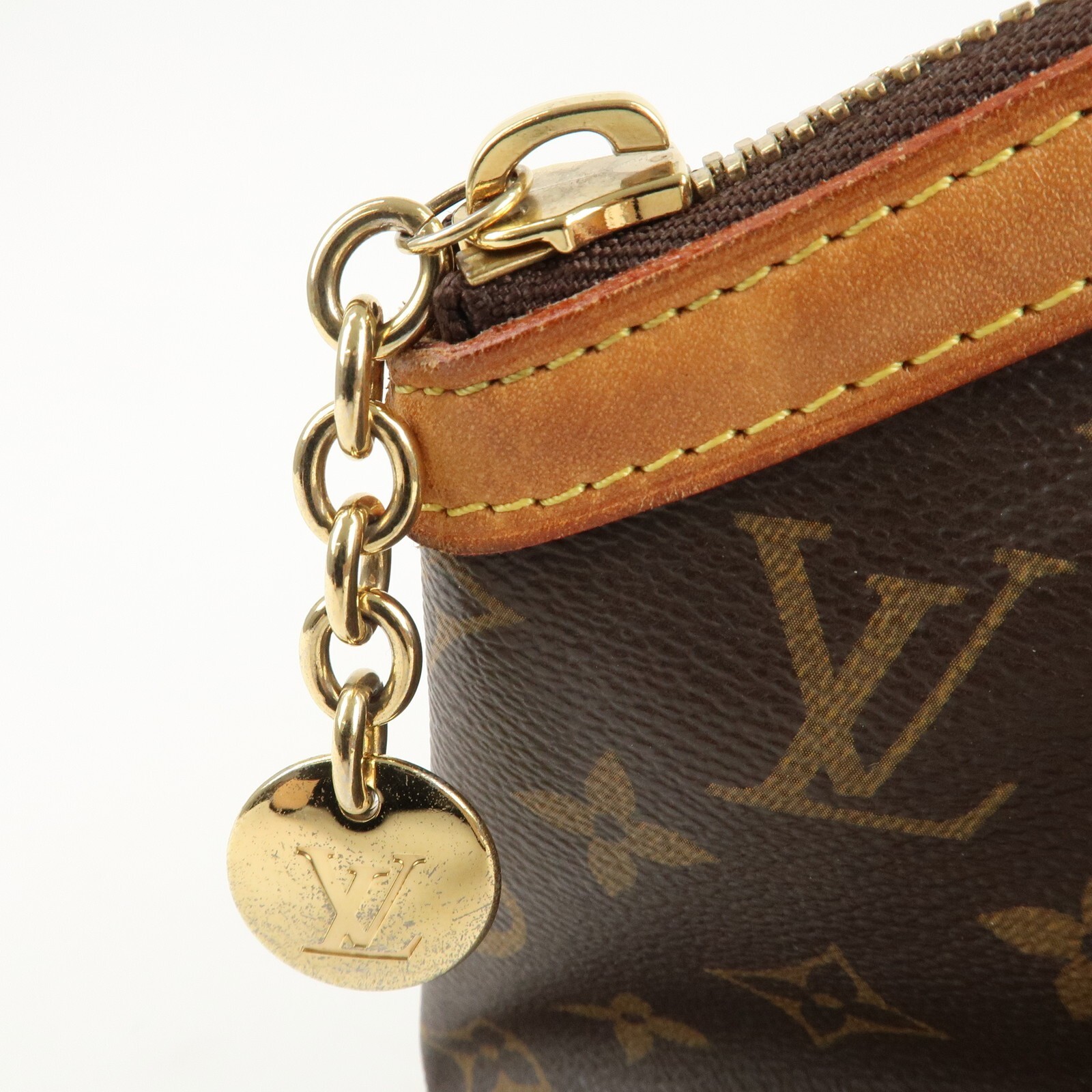 Louis Vuitton Monogram Tivoli GM Shoulder Bag Brown M40144 Auth Used