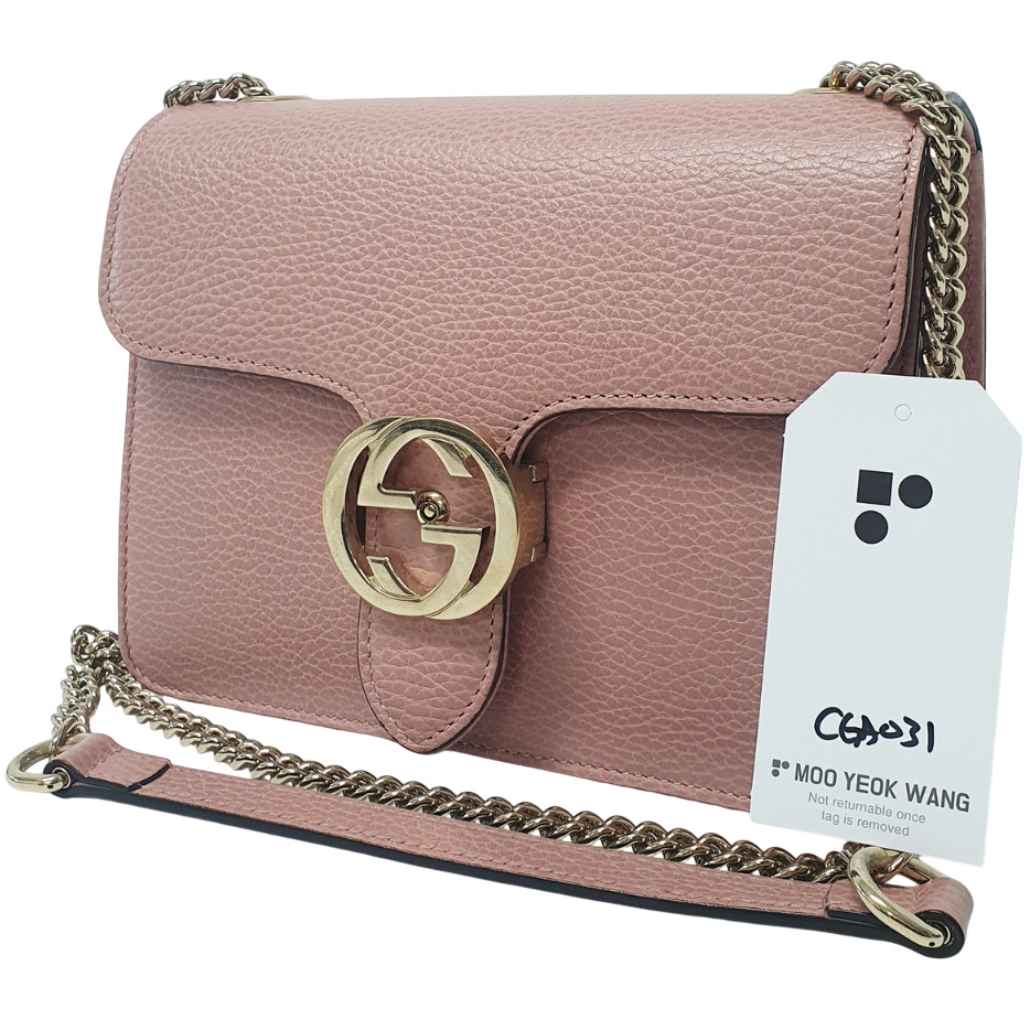 TARIFF FREE GUCCI Interlocking G Shoulder Bag 510304 Guaranteed Genuine CGA031