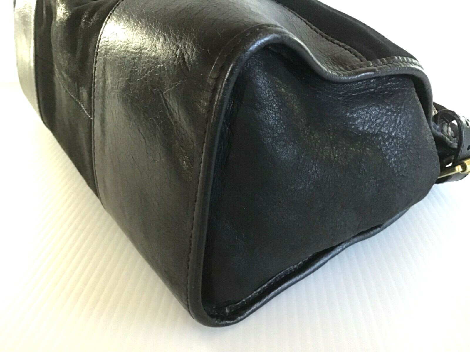 MULBERRY Black Nubuck & Leather Taylor Convertible Satchel Shoulder Bag