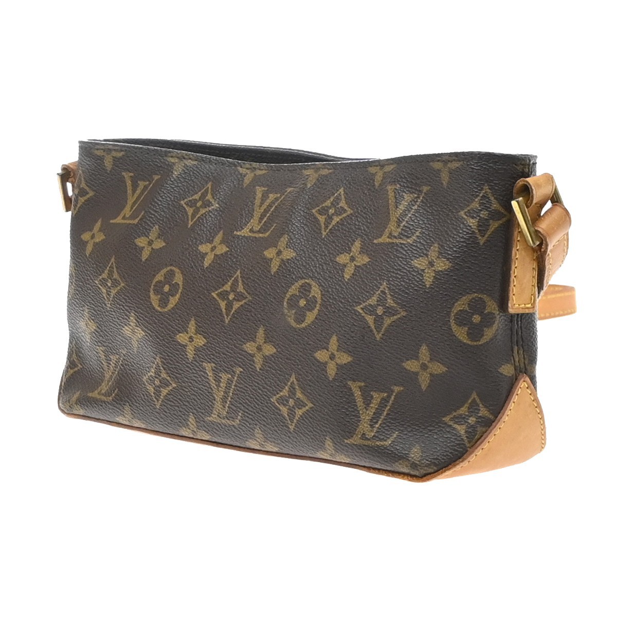 LOUIS VUITTON Logo Trotteur Shoulder Bag Monogram Leather Brown M51240 76YJ280