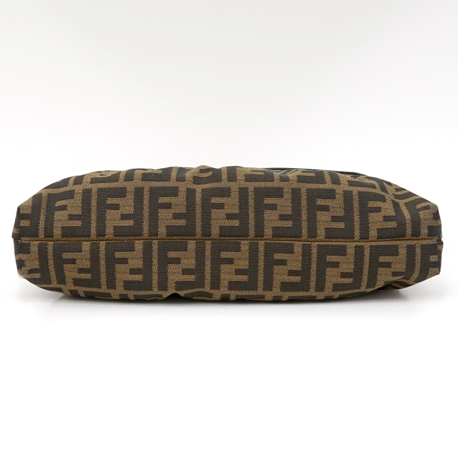 FENDI Chef Zucca Hobo Shoulder Bag Canvas Black Brown CA1978372 #4596