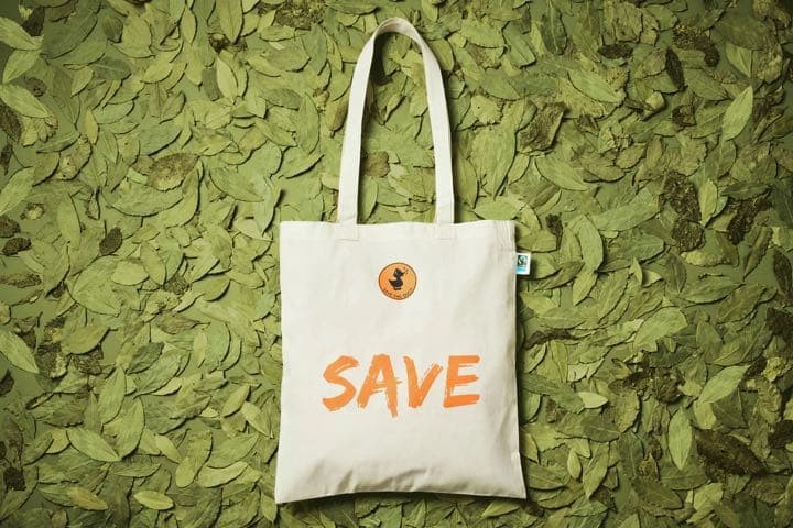 Save the Duck Eco Tote Bag – Organic Cotton, 37.5×40.5 cm