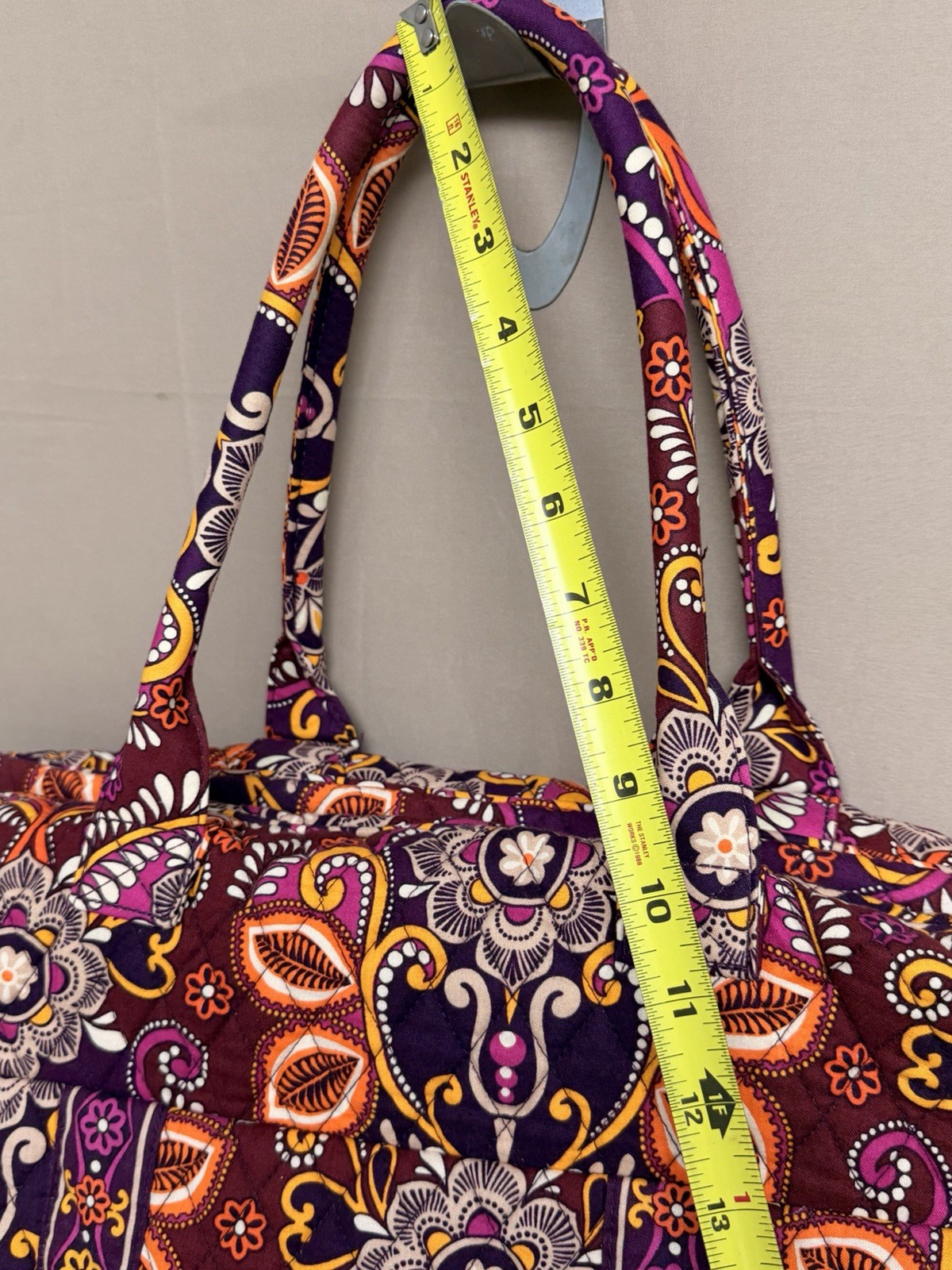 Vera Bradley Retired Safari Sunset Quilted XLarge Carry On Travel Bag Duffel Bag