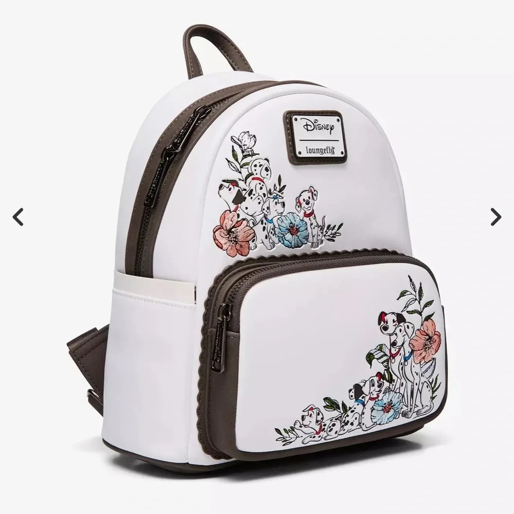 Loungefly Disney 101 Dalmatians Floral Puppies Mini Backpack