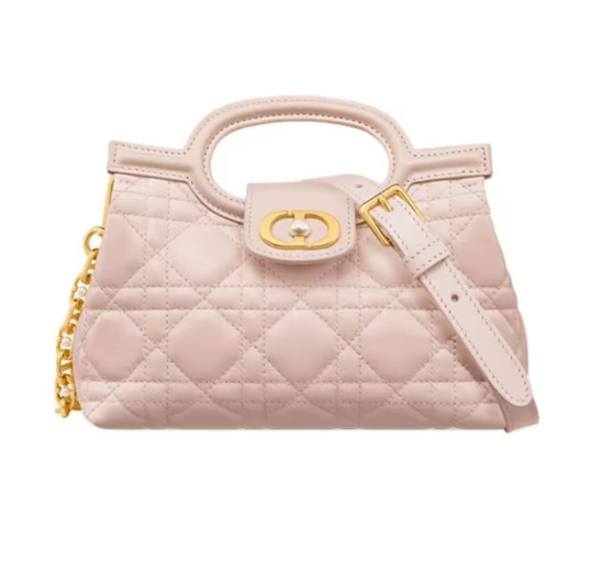 DIOR Jolie Top Handle Leather Handbag Mini Women’s Cherry Pink 7.3*3.3*5.1 in