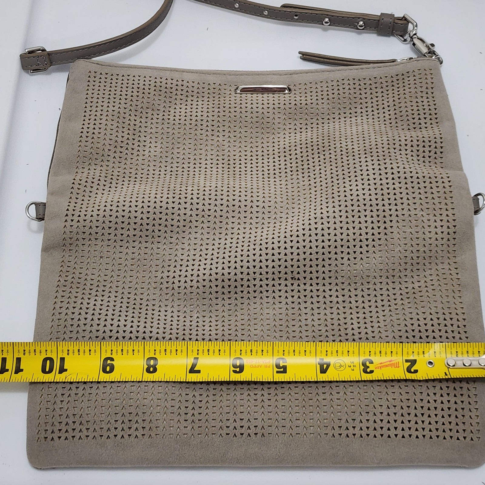 Stella & Dot Waverly 3-way Petite Crossbody Clutch in Slate Gray Vegan Leather