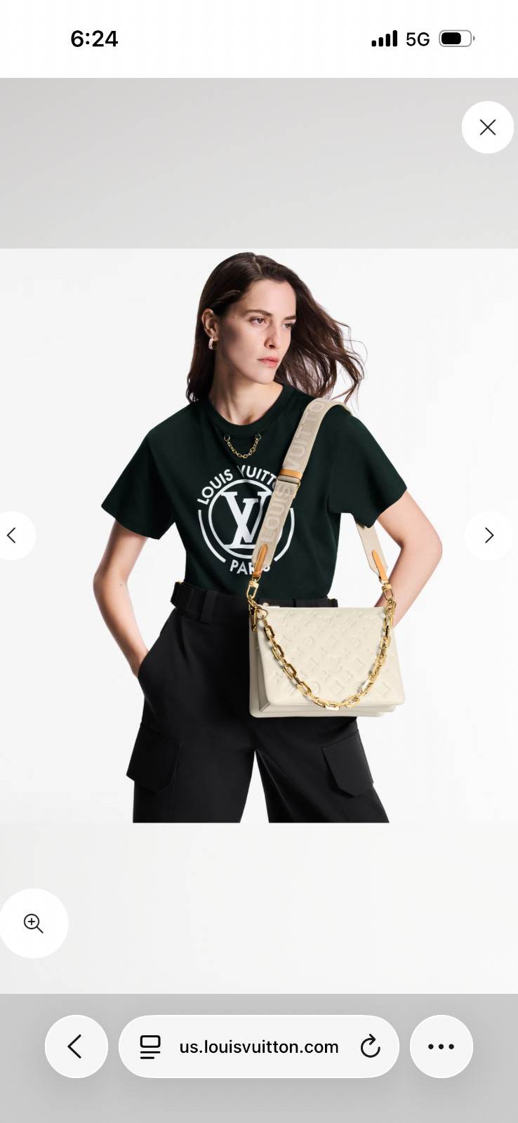 Louis Vuitton Coussin PM Leather Bag for Women – Cream