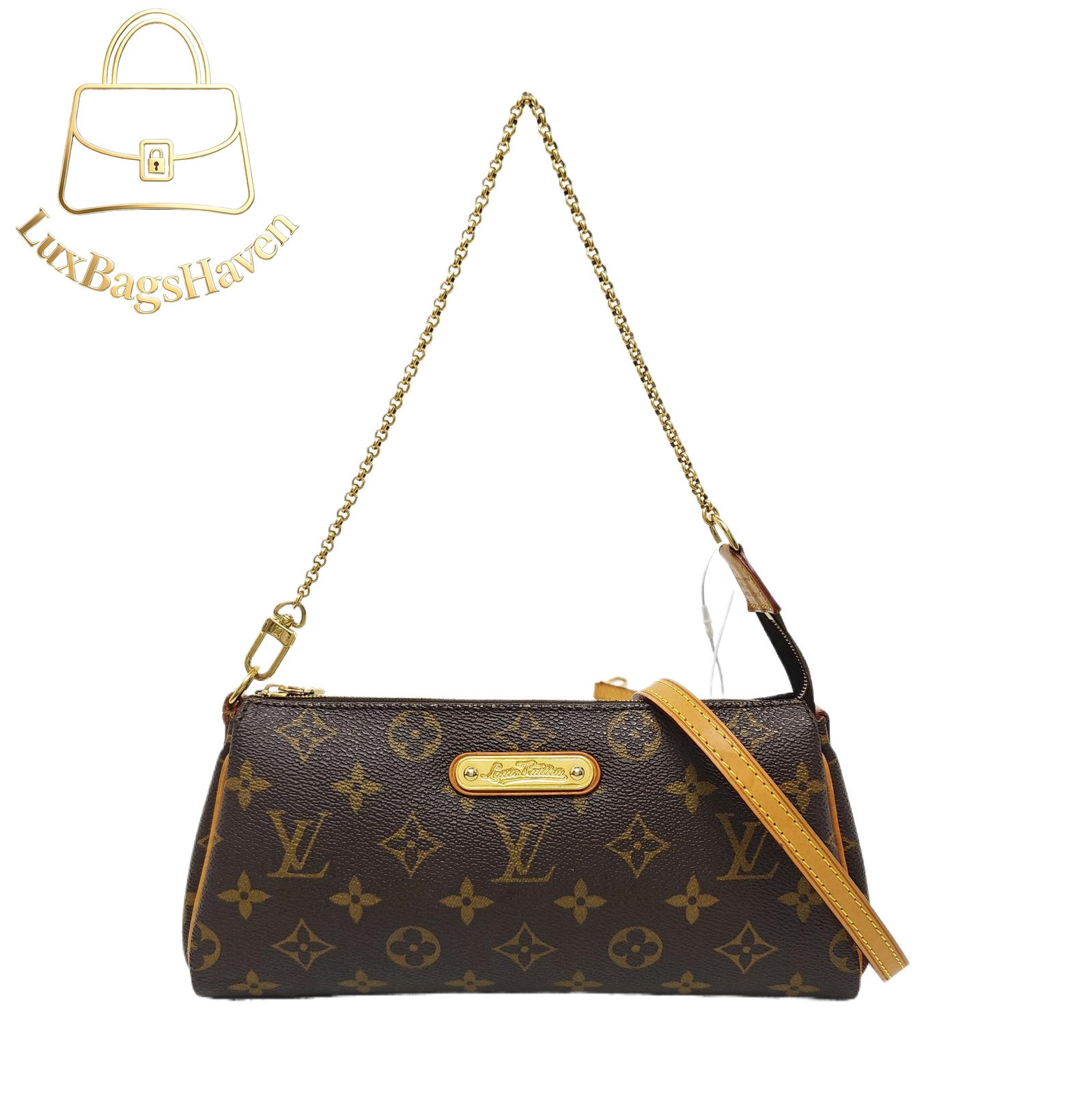 LOUIS VUITTON LV Eva Handbag Shoulder Bag Monogram Brown M95567