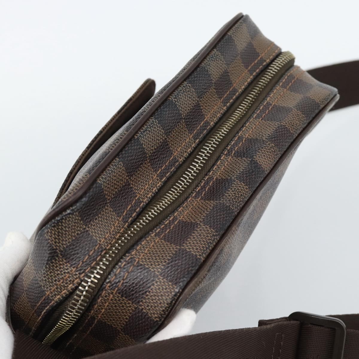 LOUIS VUITTON Damier Ebene Olaf PM Shoulder Bag N41442 LV Auth ka4840