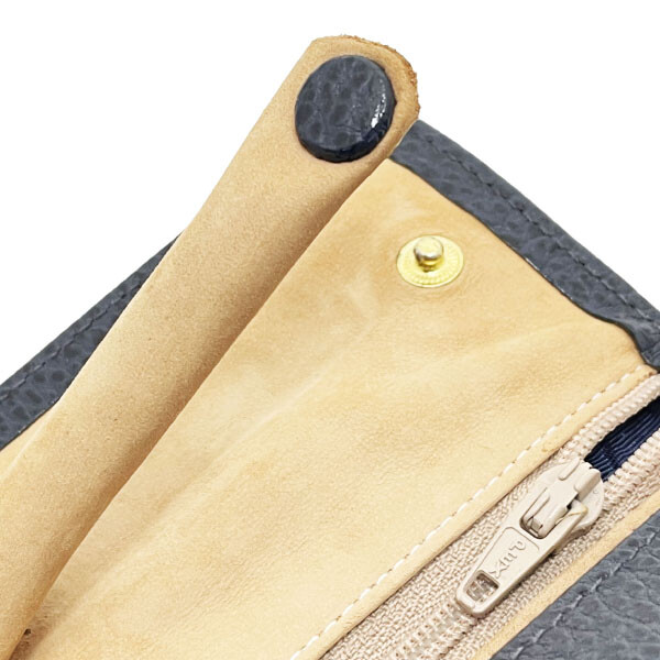 ■Authentic SMYTHSON accessory case leather dark navy dark blue SMYTHSON jewelry