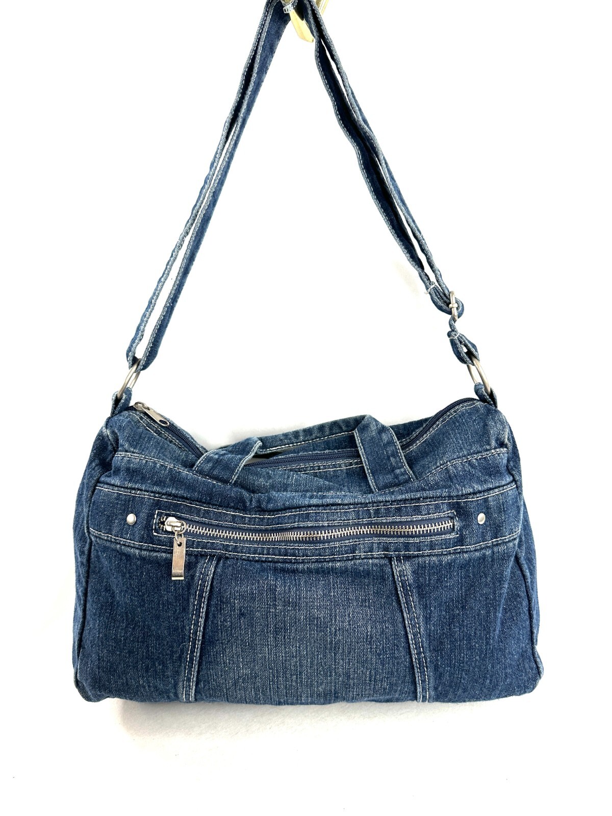 Unbranded Jeans Denim East West Medium Shoulder Bag Duffle Travel School Gym