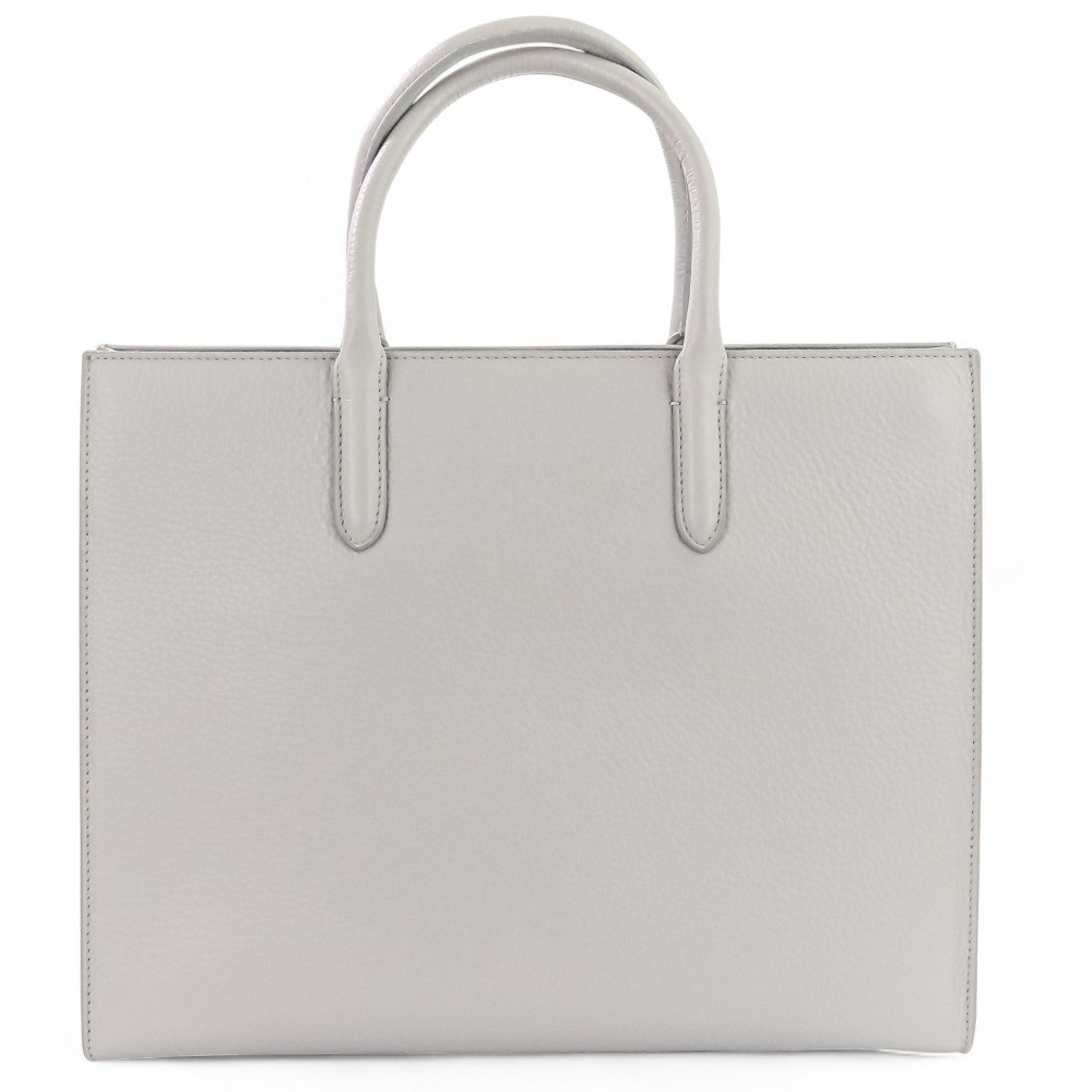 FOXEY 2-way Leather Shoulder Bag 38692 Light Gray Women USED