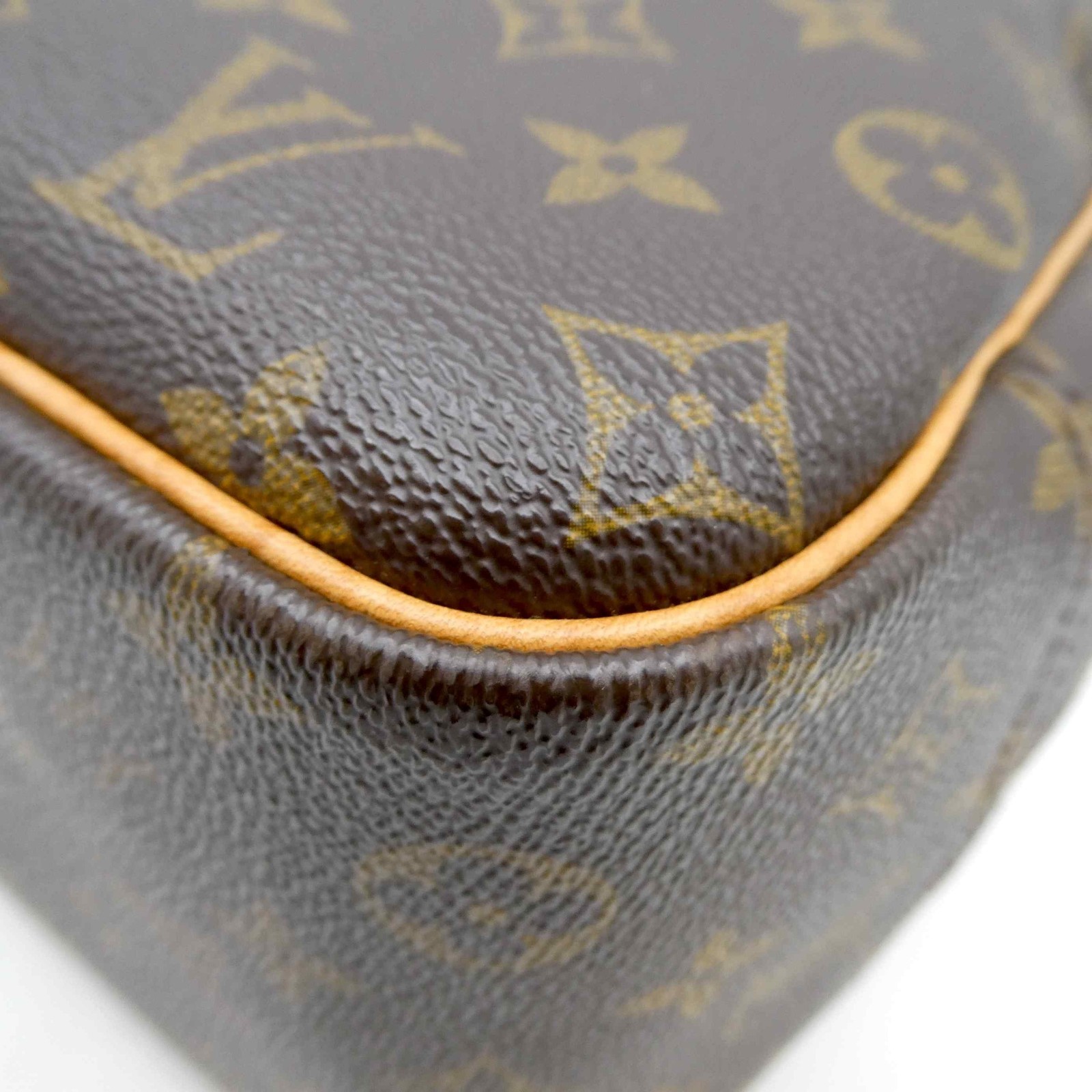 Louis Vuitton Deauville M47270 Monogram PVC Leather Hand Travel Bag 1121