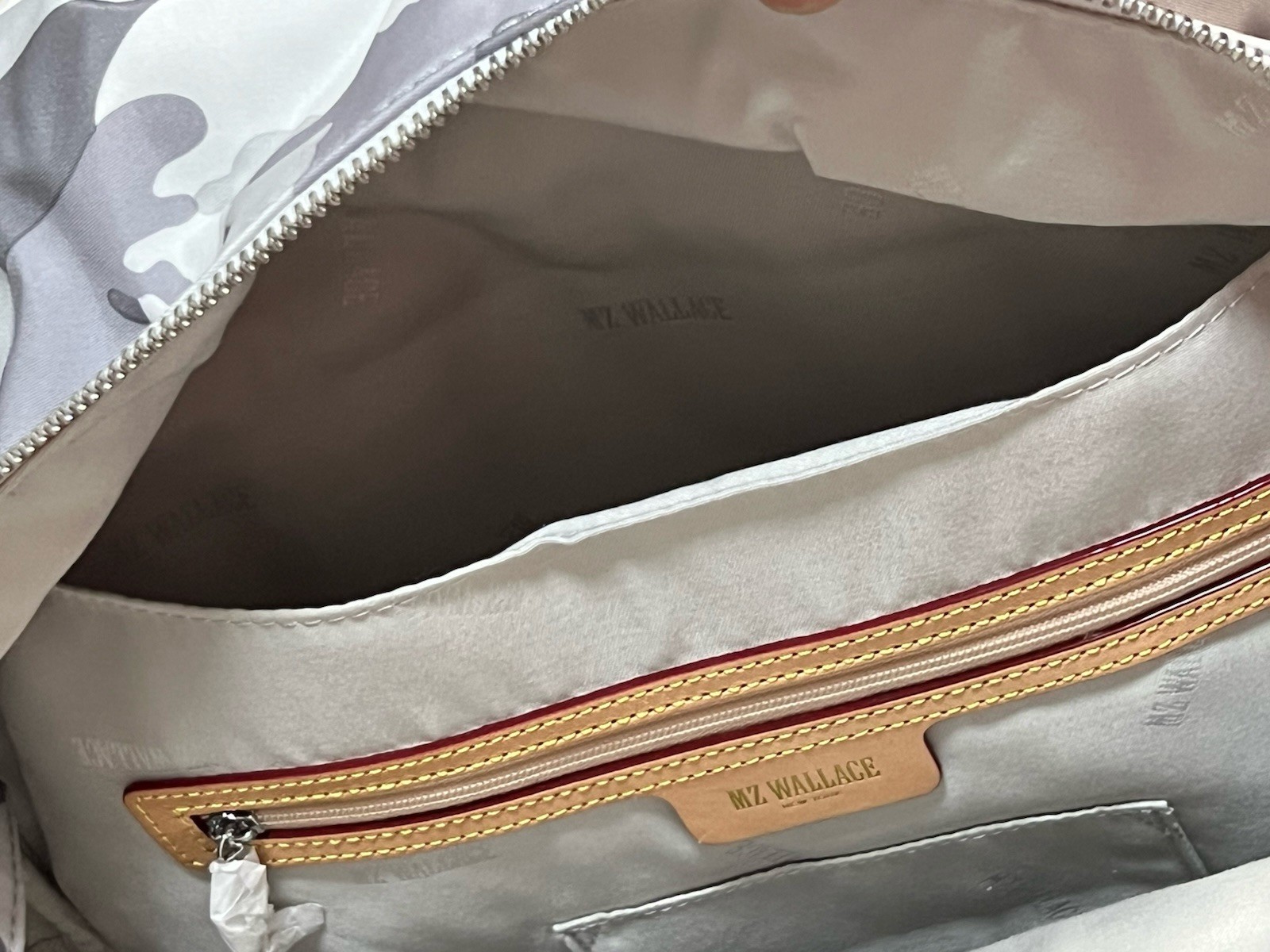 MZ Wallace – Tribeca Backpack (Light Gray Camo)